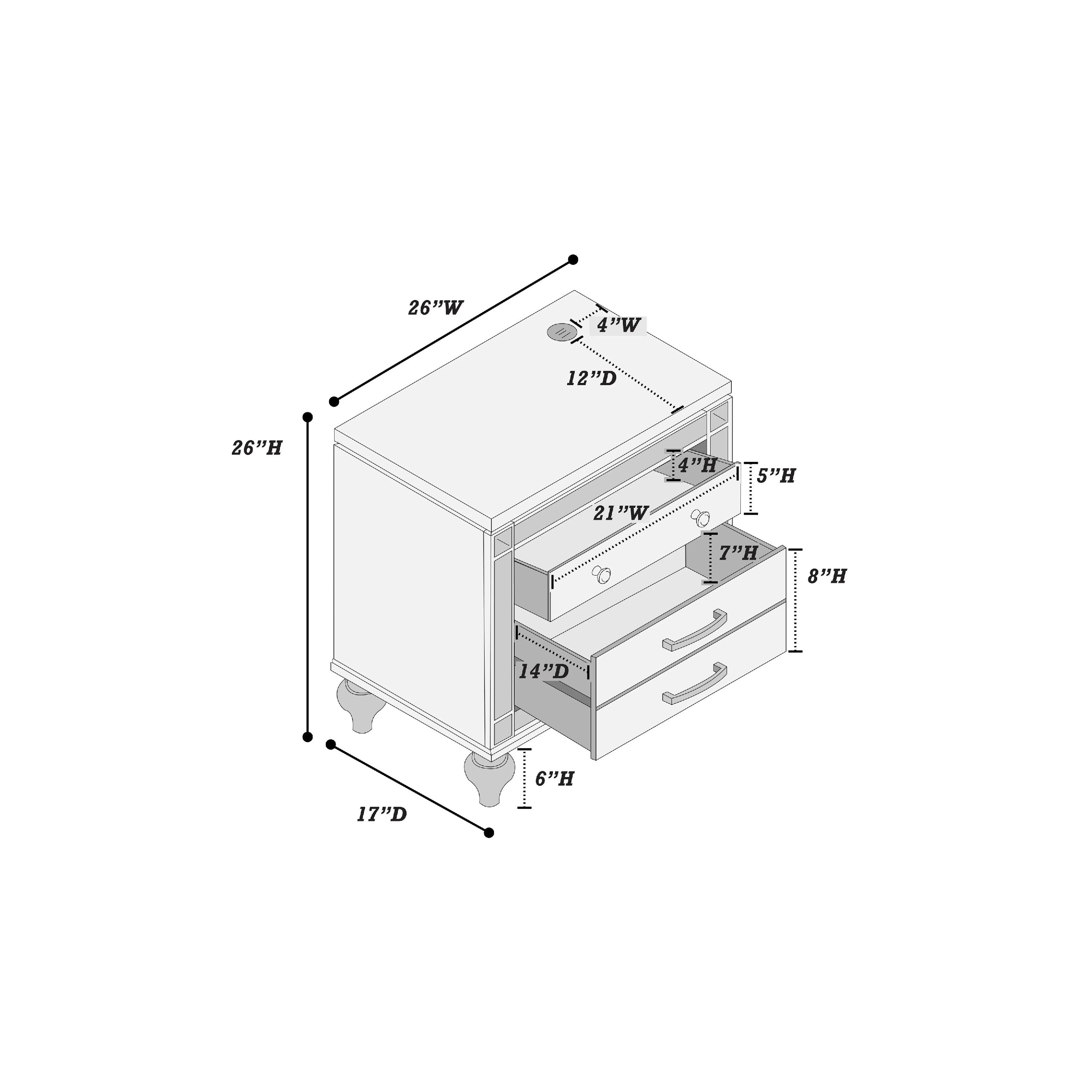 Benzara BM341058 nightstands - View #5