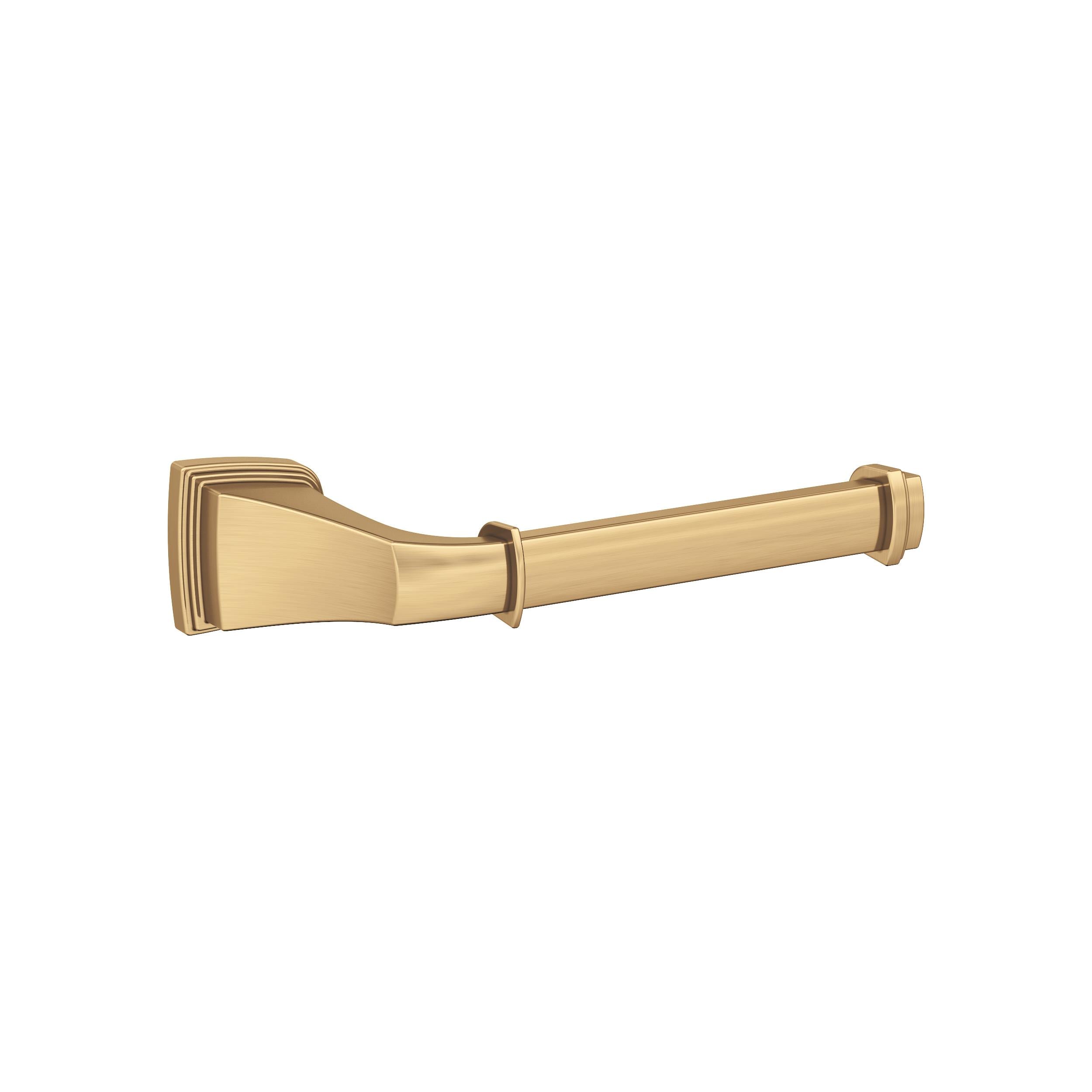 Amerock BH36031CZ Revitalize Champagne Bronze Wall mount Single post Toilet Paper Holder 1 -Rolls with Storage