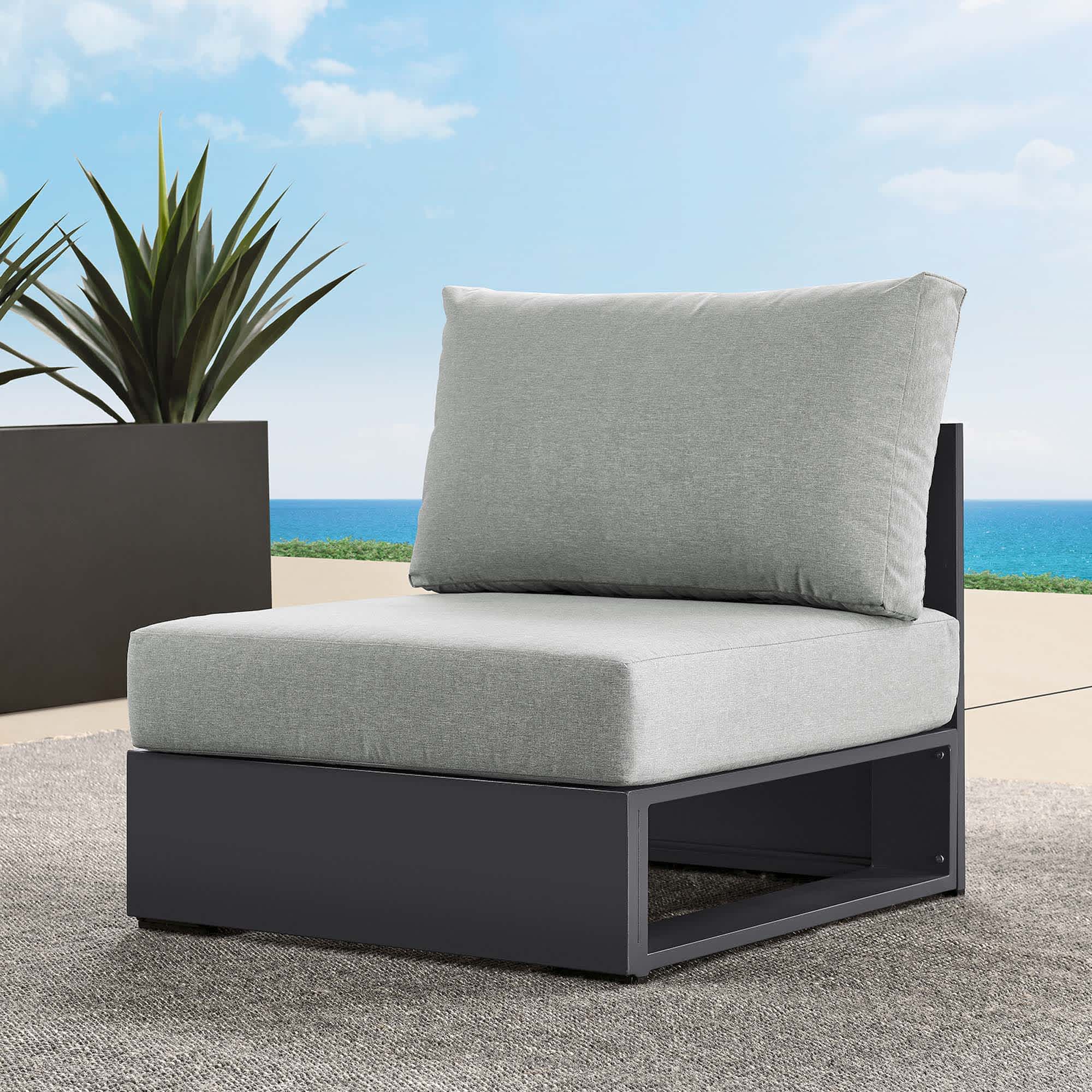 Modway EEI-6628-GRY-GRY Patio-Sofas-Daybeds - View #9
