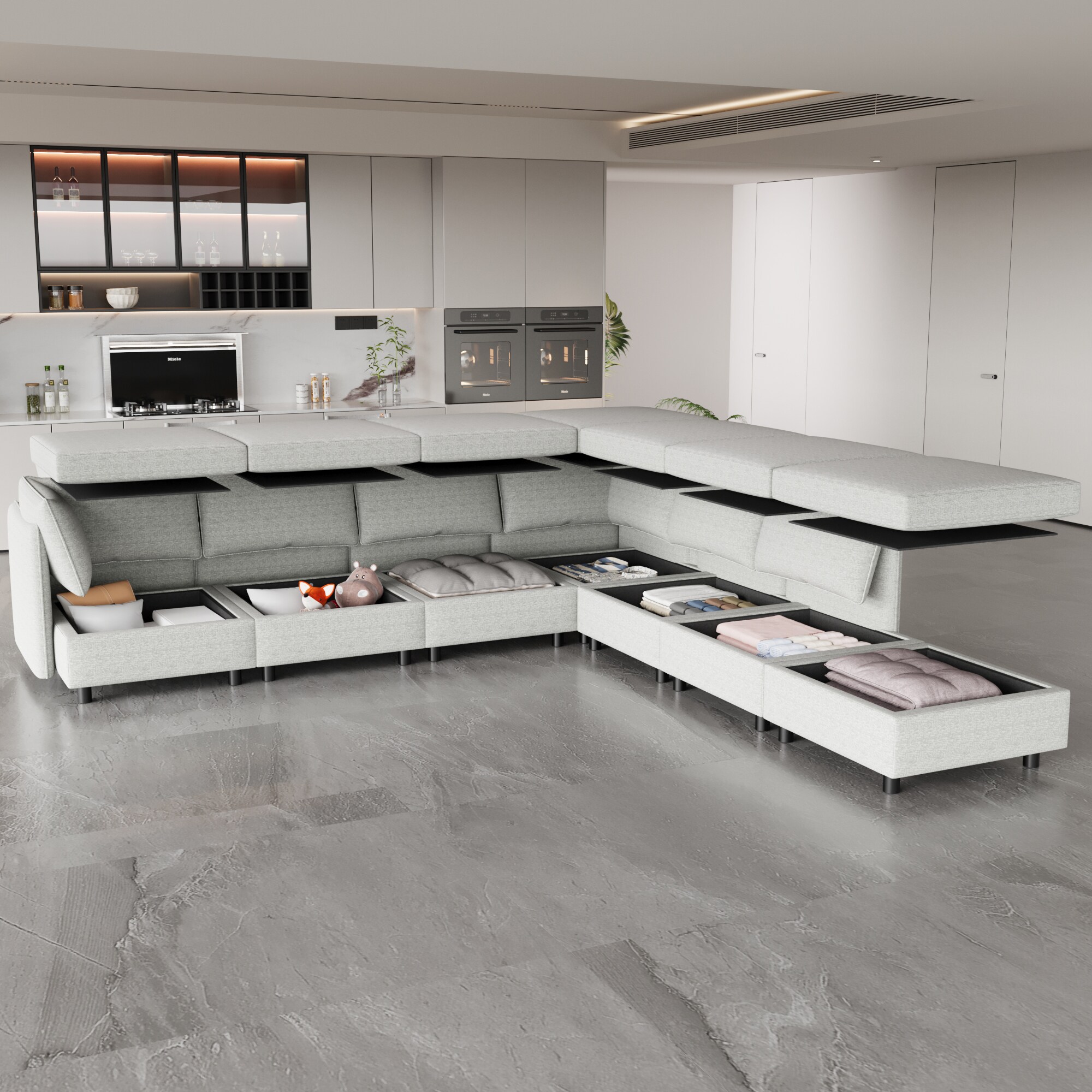SINOFURN SYA370088BN Sofas-Loveseats - View #2