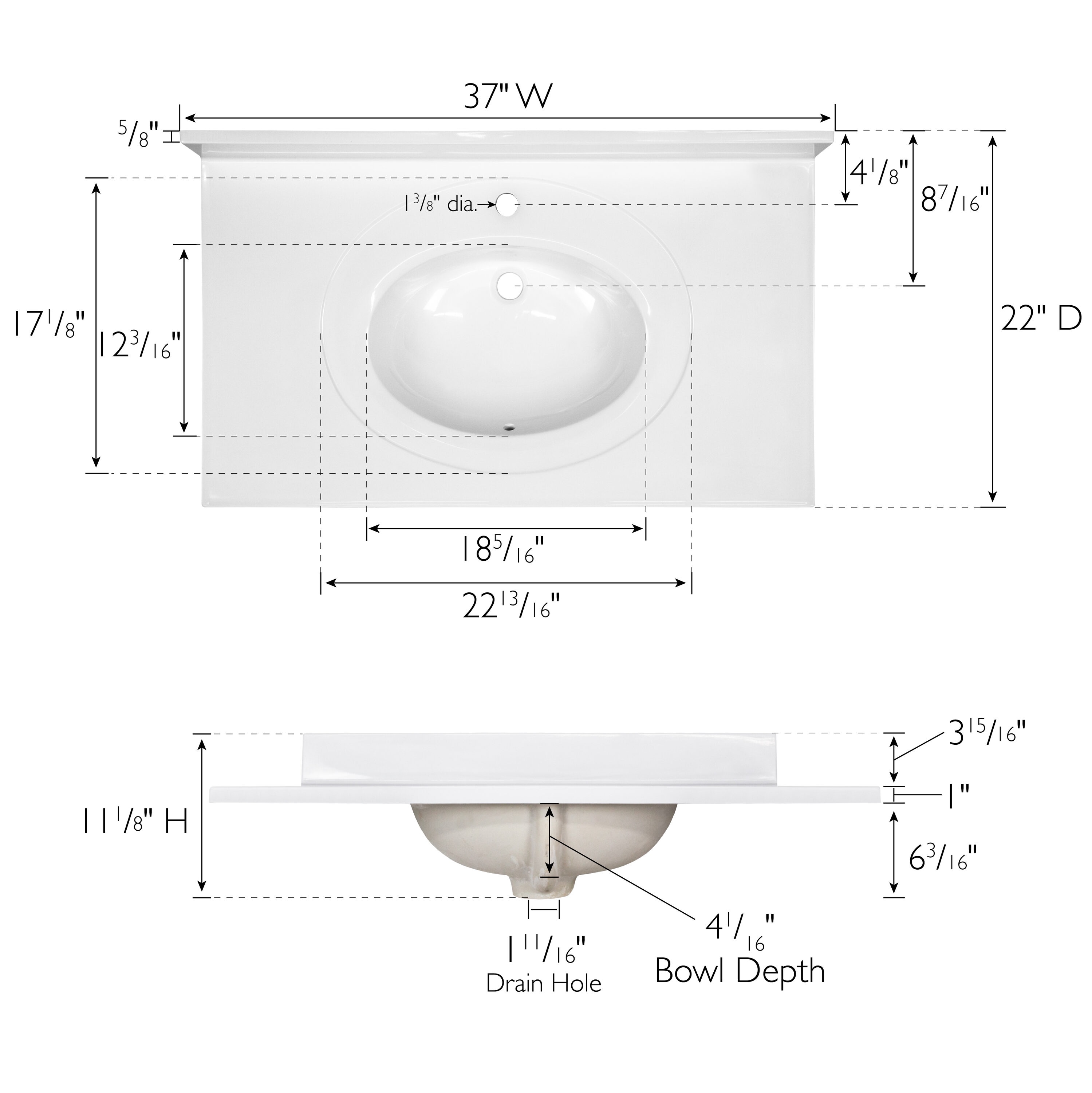 Design House 554618 Vanity-Tops - View #3