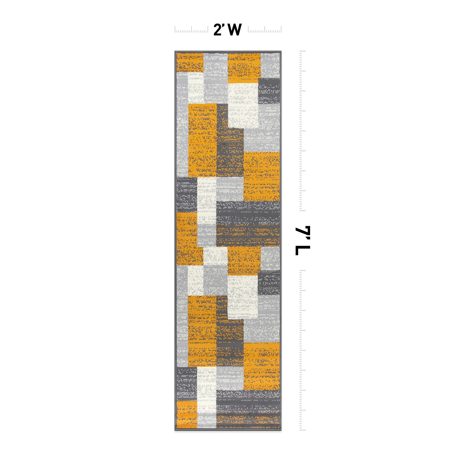 World Rug Gallery 3005MUSTARD2X7 rugs - View #2