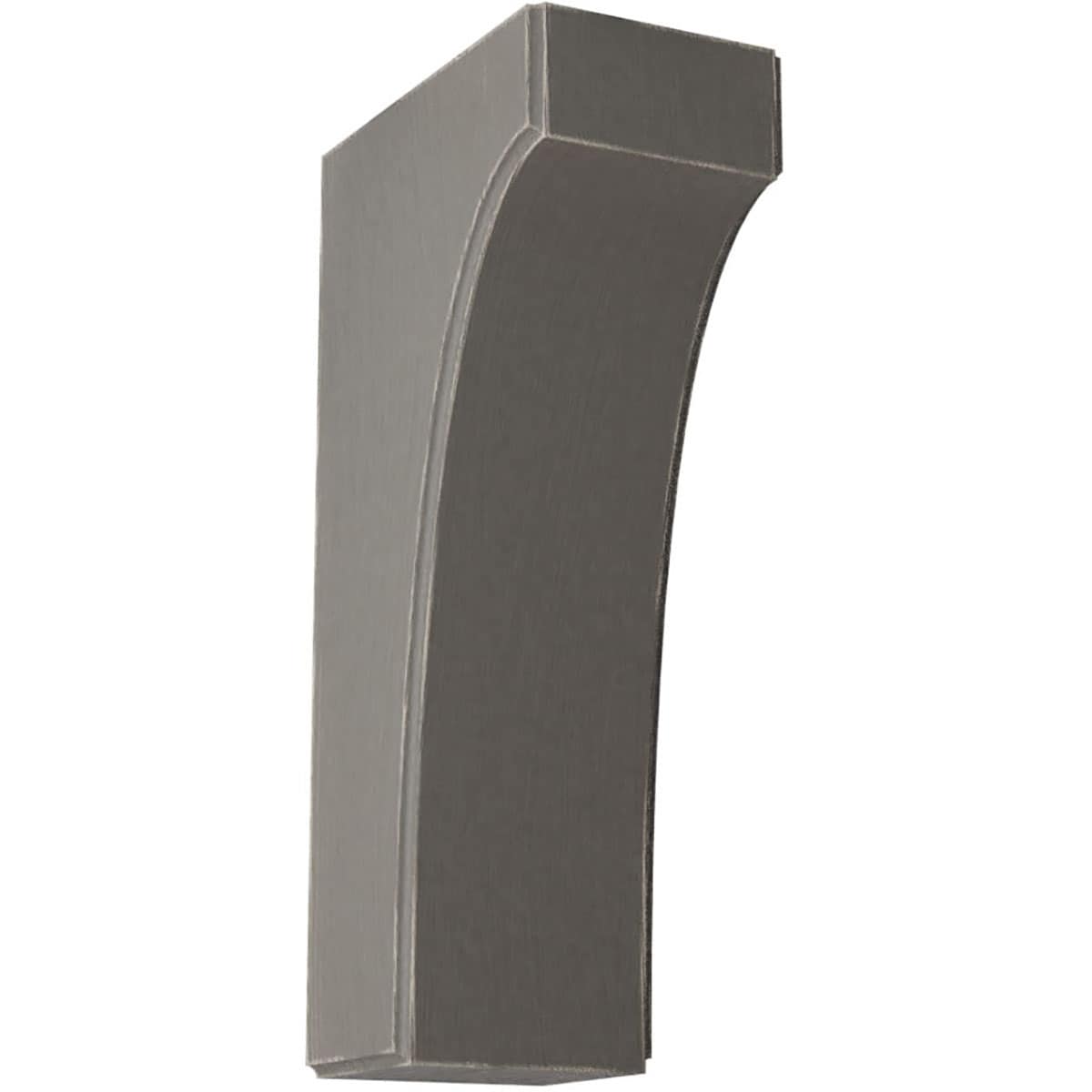 Ekena Millwork BKTWD04X06X12CVGY Clarksville 3-1/2-in x 6-in x 12-in Rubberwood Gray Wood Standard Bracket