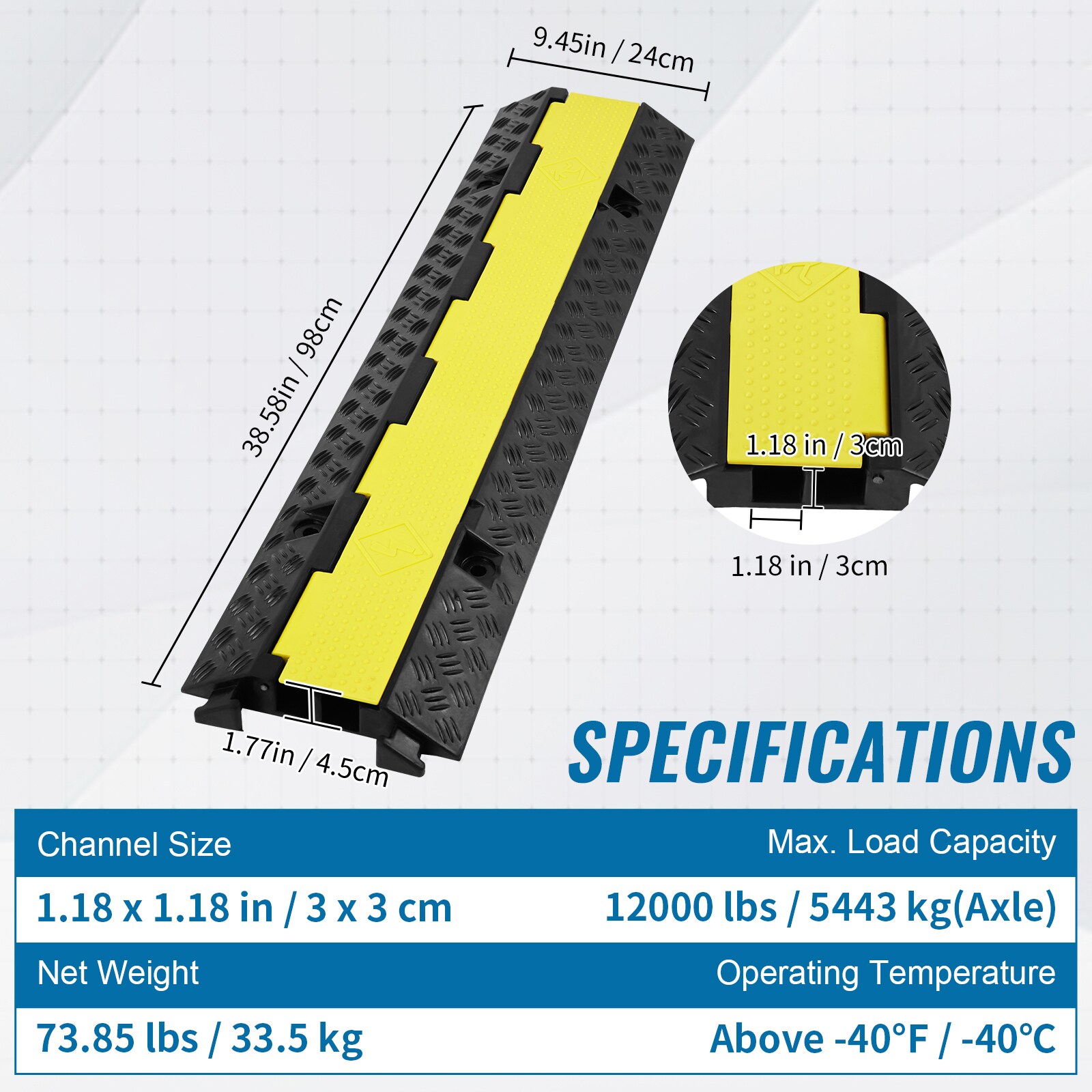VEVOR SCSKCDL52WH101478V0 Cord-Surface-Raceway - View #7