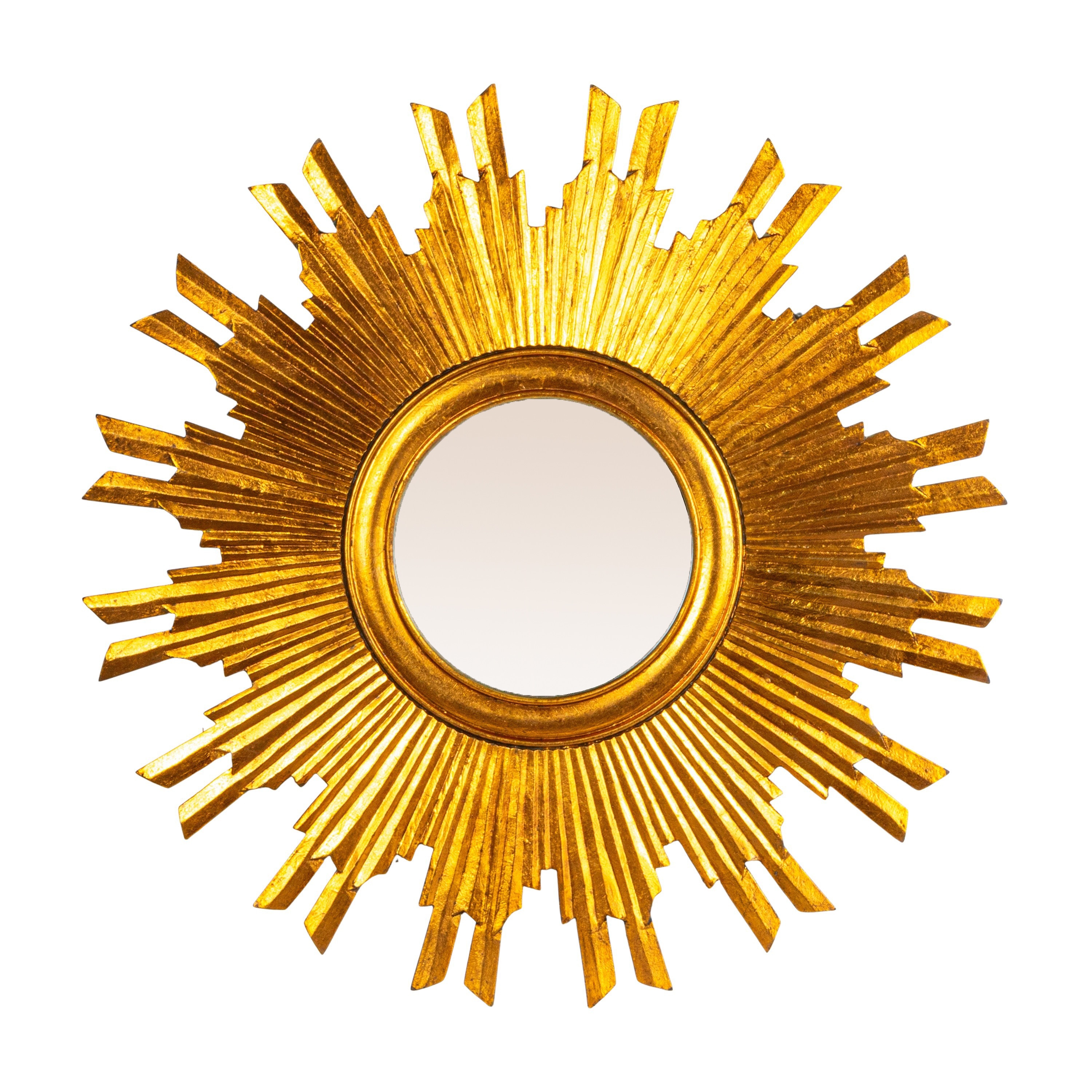 STORIED home DE4704 35.5-Inches W x 35.5-Inches H Irregular Gold Framed Wall Mirror