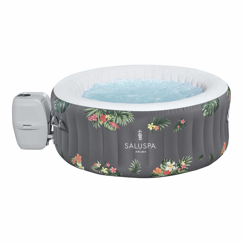 Bestway SaluSpa Aruba 3-Person Gray Inflatable Hot Tub with AirJets