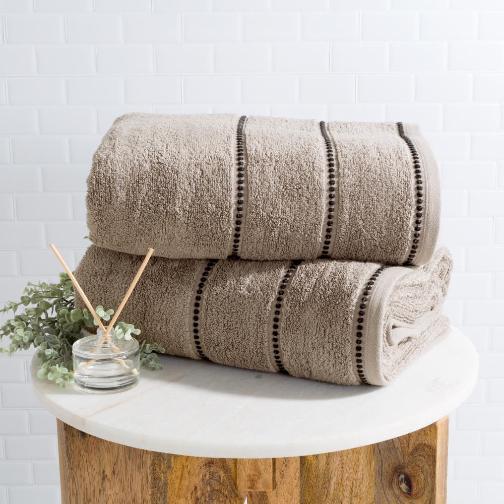 Fast Dry Zero-Twist 6-Piece Bath Towel Set, 2 Washcloths, 2 Hand