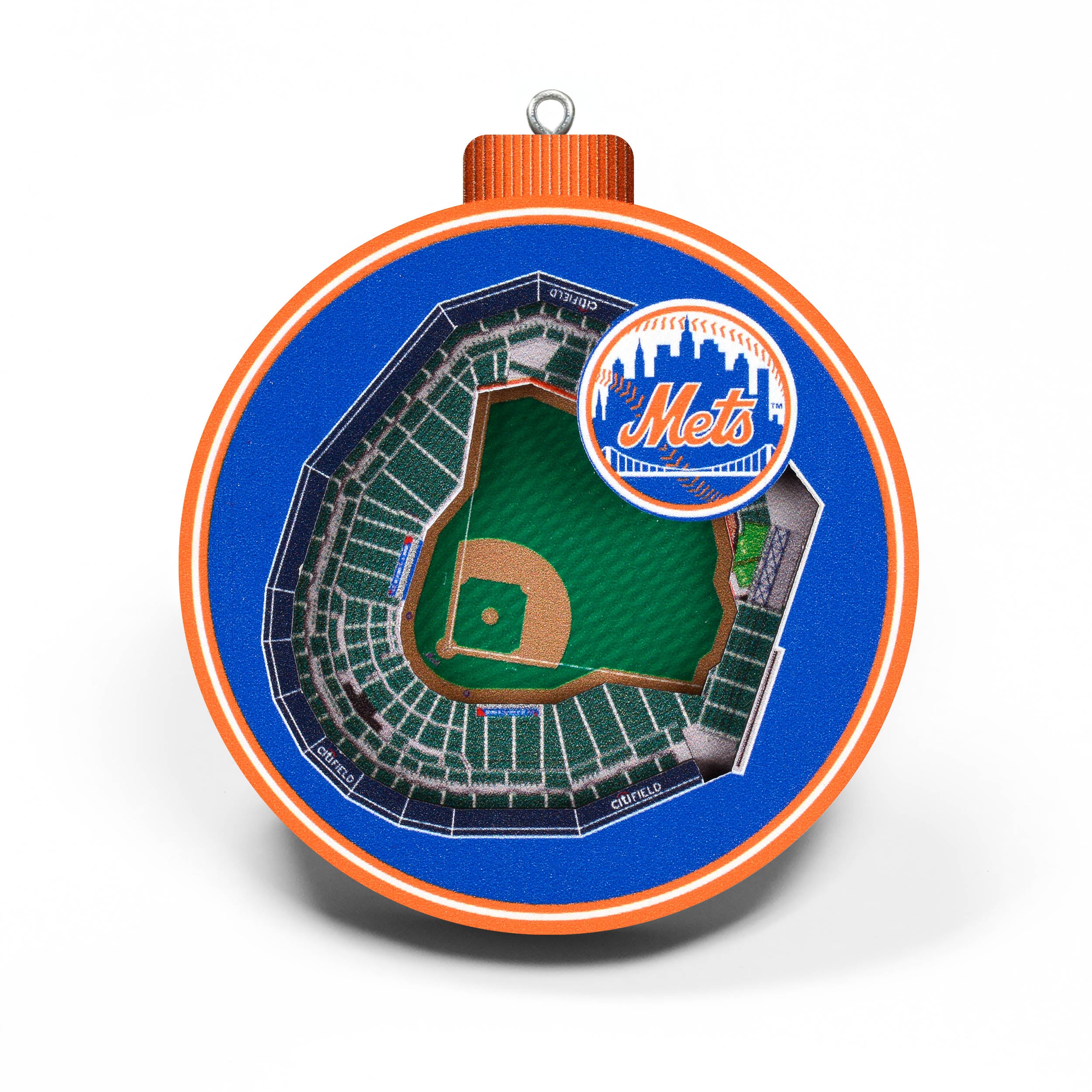 NEW YORK Mets METAL Can KOOZIE 3D