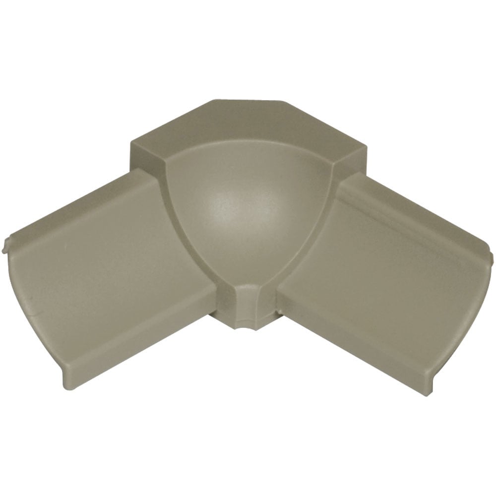 Schluter Systems I90/PHK1S/G Dilex-PHK 0.5-in W x 1-in L Grey PVC Inside corner Tile Edge Trim