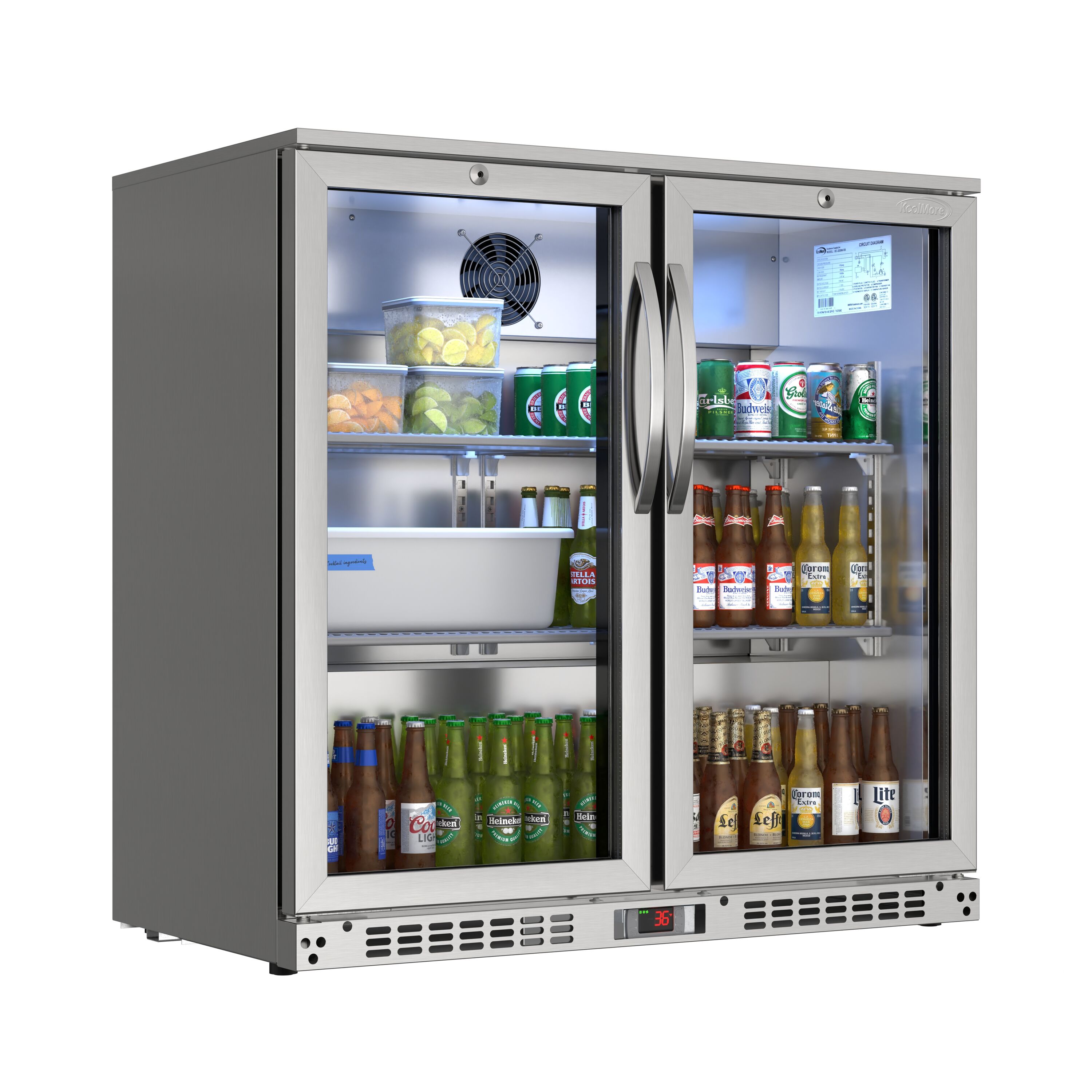 KoolMore CT35-2S-SS Commercial-Refrigerators - View #4