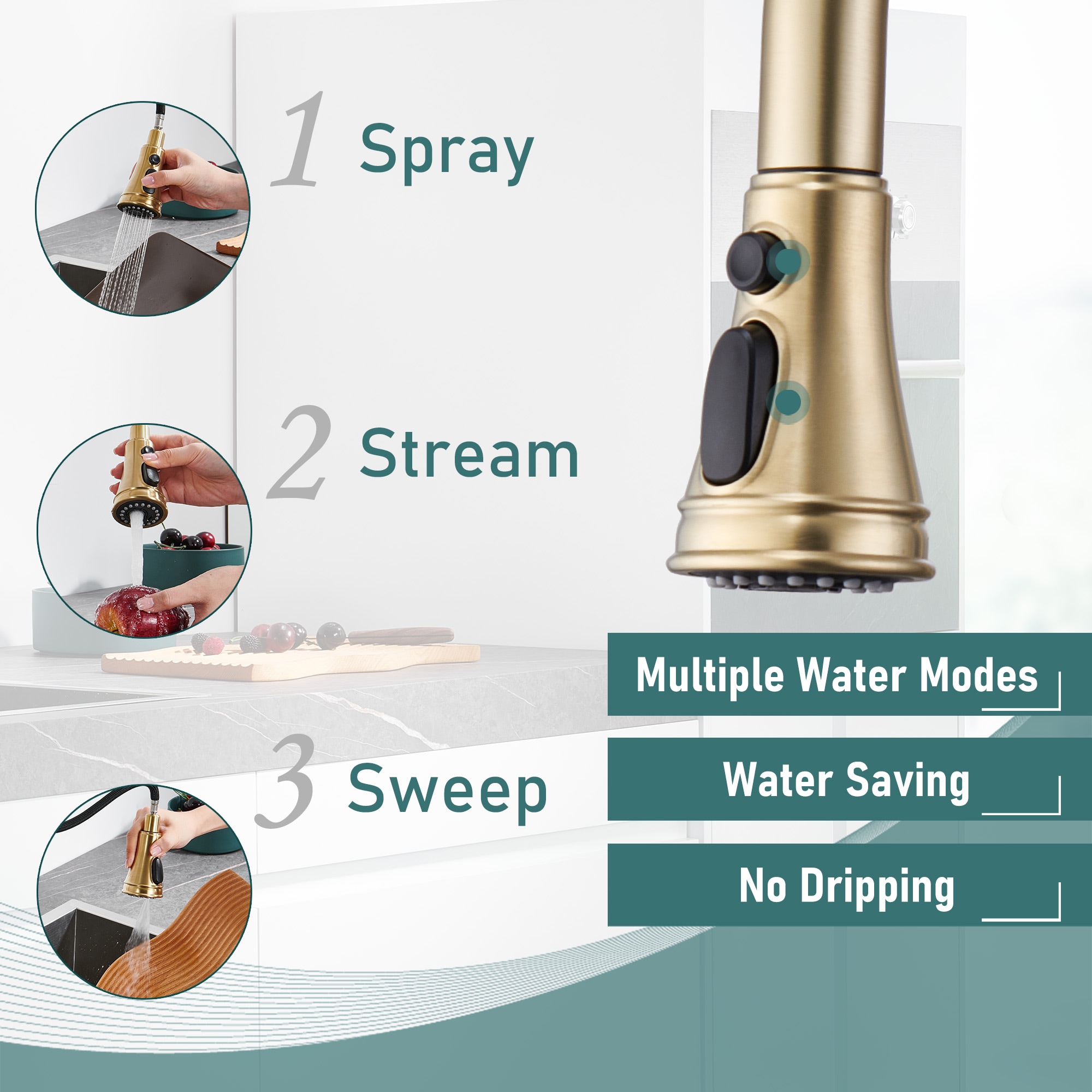 Mondawe MD-D45-BN Kitchen-Faucets - View #4