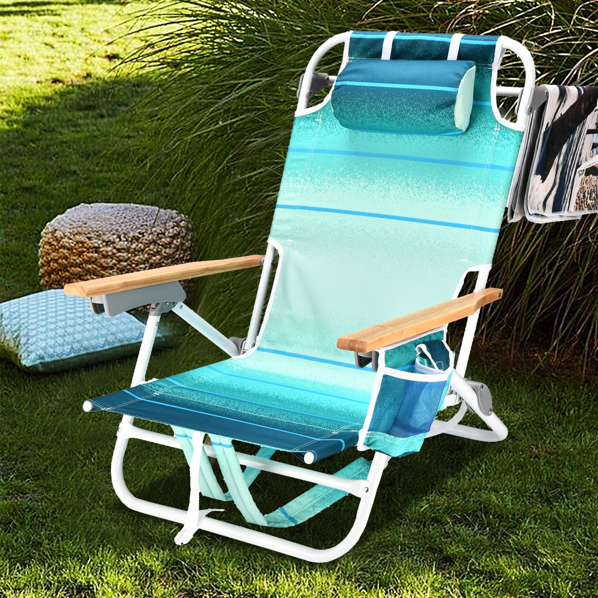 Kahomvis BEACH-QP109-263 Beach-Camping-Chairs - View #2