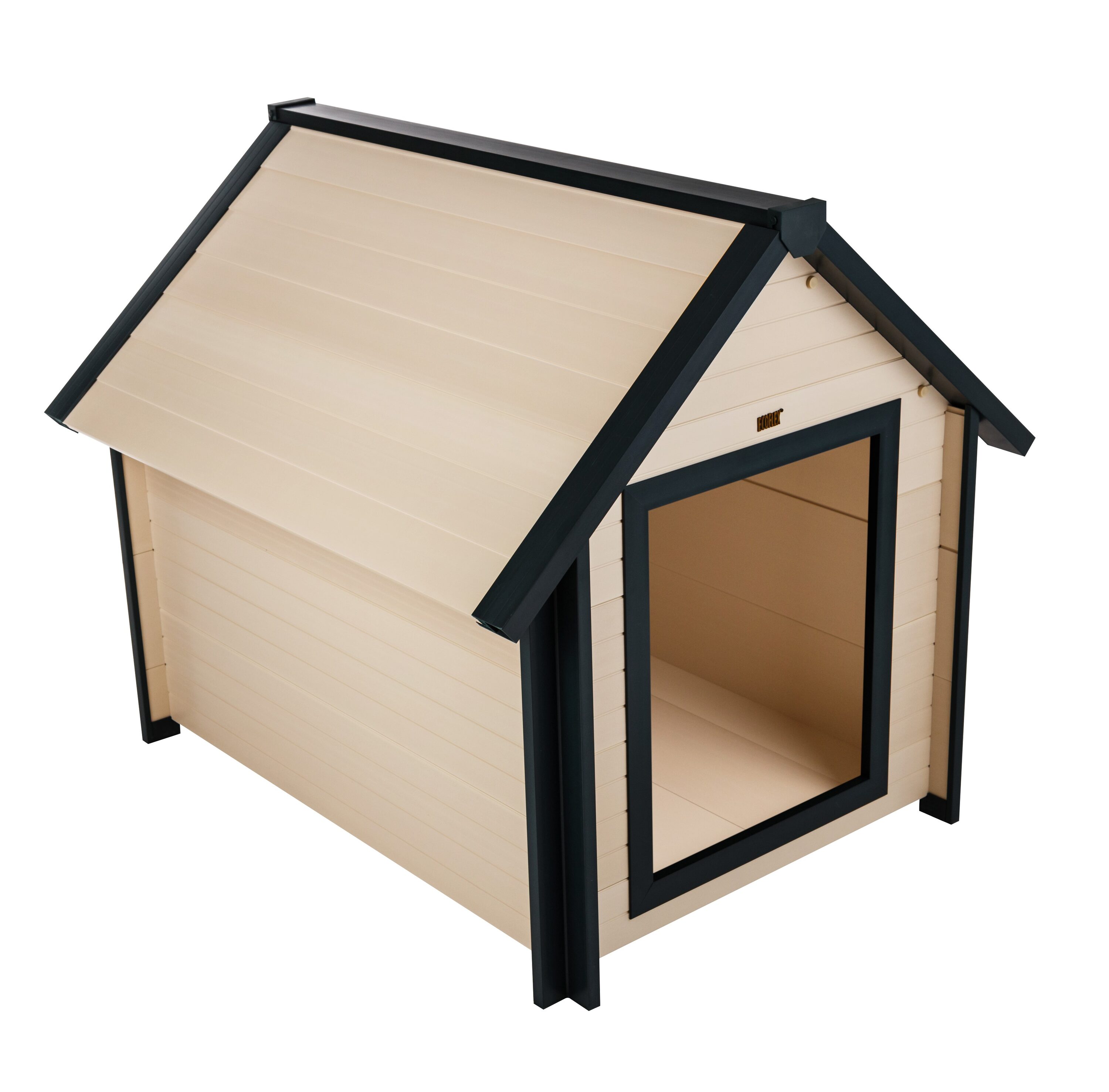 X-Large Maple and Green Insulated Plastic Dog House