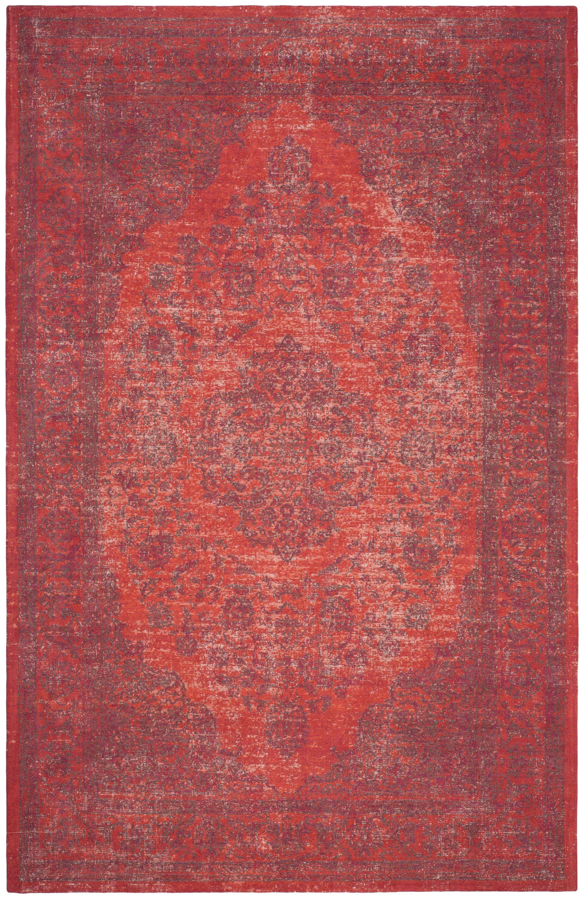 Safavieh CLV121B-6 Classic Vintage Bornez 7 x 9 (ft) Loomed Cotton Orange/Red Rectangular Indoor Distressed/Overdyed Vintage Area rug