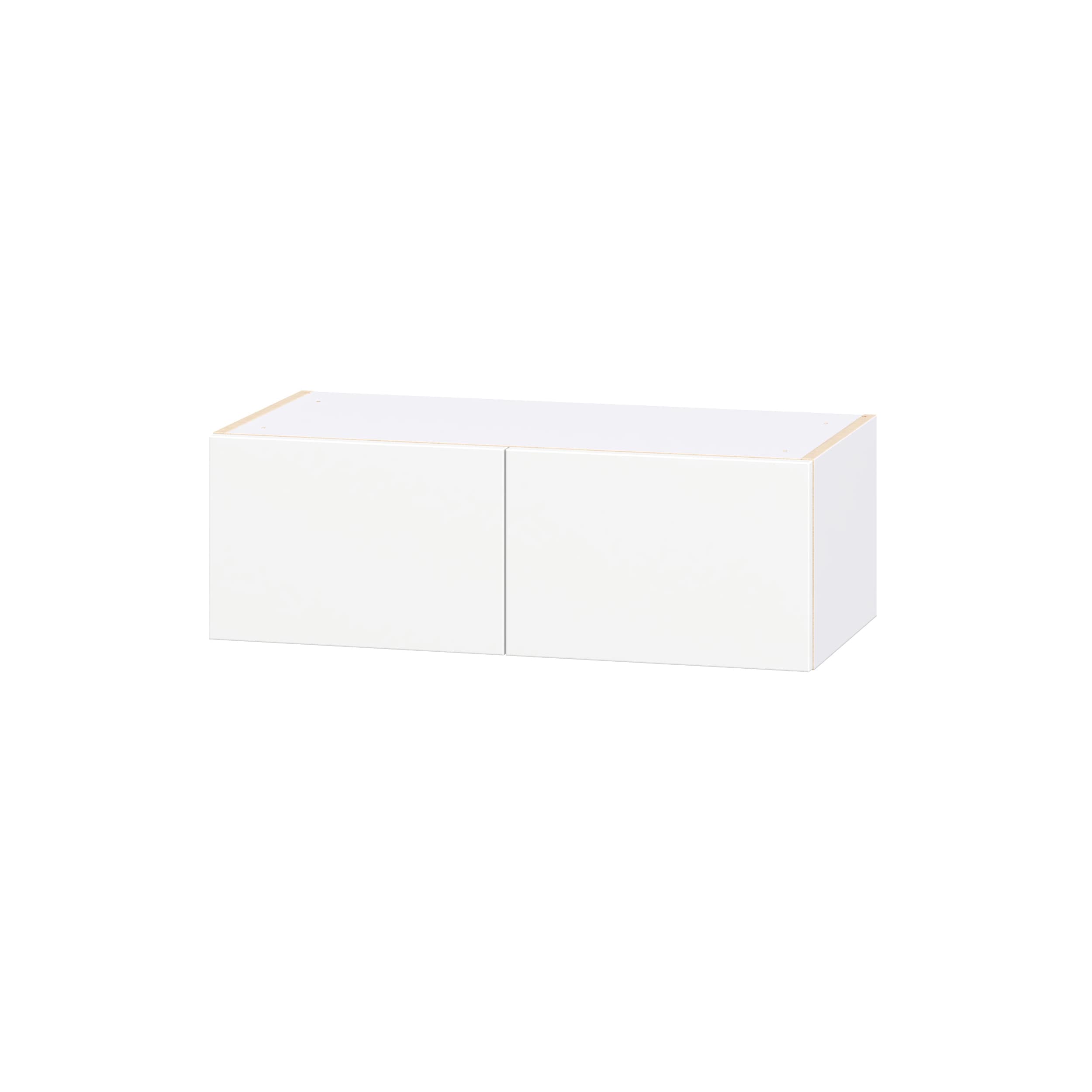 Hugo&Borg Lasalle 30-in W x 10-in H x 14.75-in D Bright White Slab Laminate Wall Fully Assembled Cabinet Flat Panel Slab