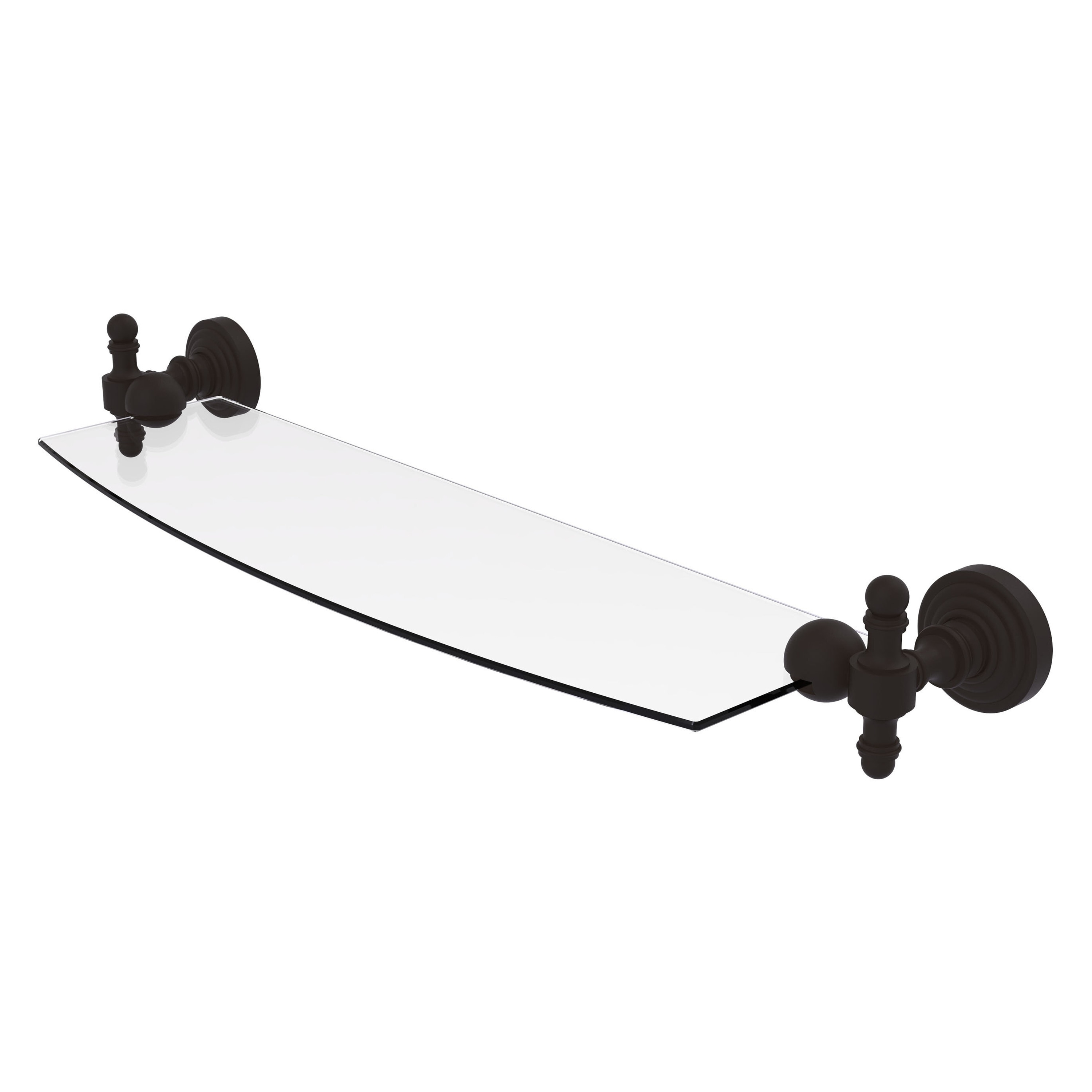 Allied Brass RW-33/18-ORB Retro Wave Oil-rubbed Bronze Wall mount Bathroom Shelf ( 18-in x 2.5-in x 5-in )