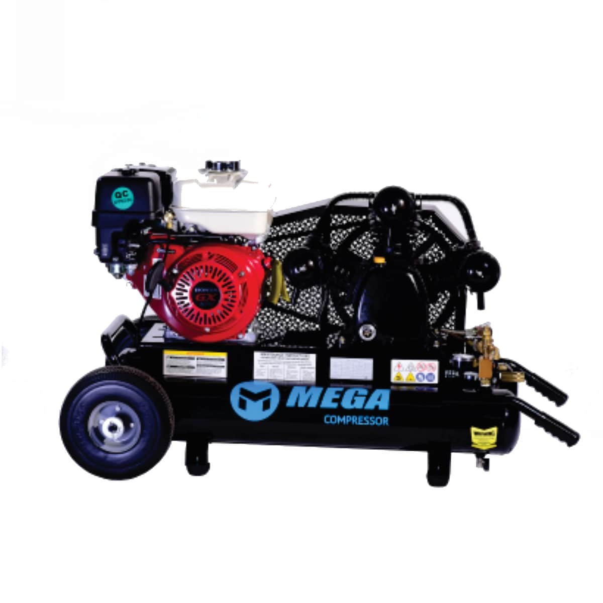 MEGA Compressor MP-9010G 10-Gallon Portable Gas 150 PSI Horizontal Air Compressor