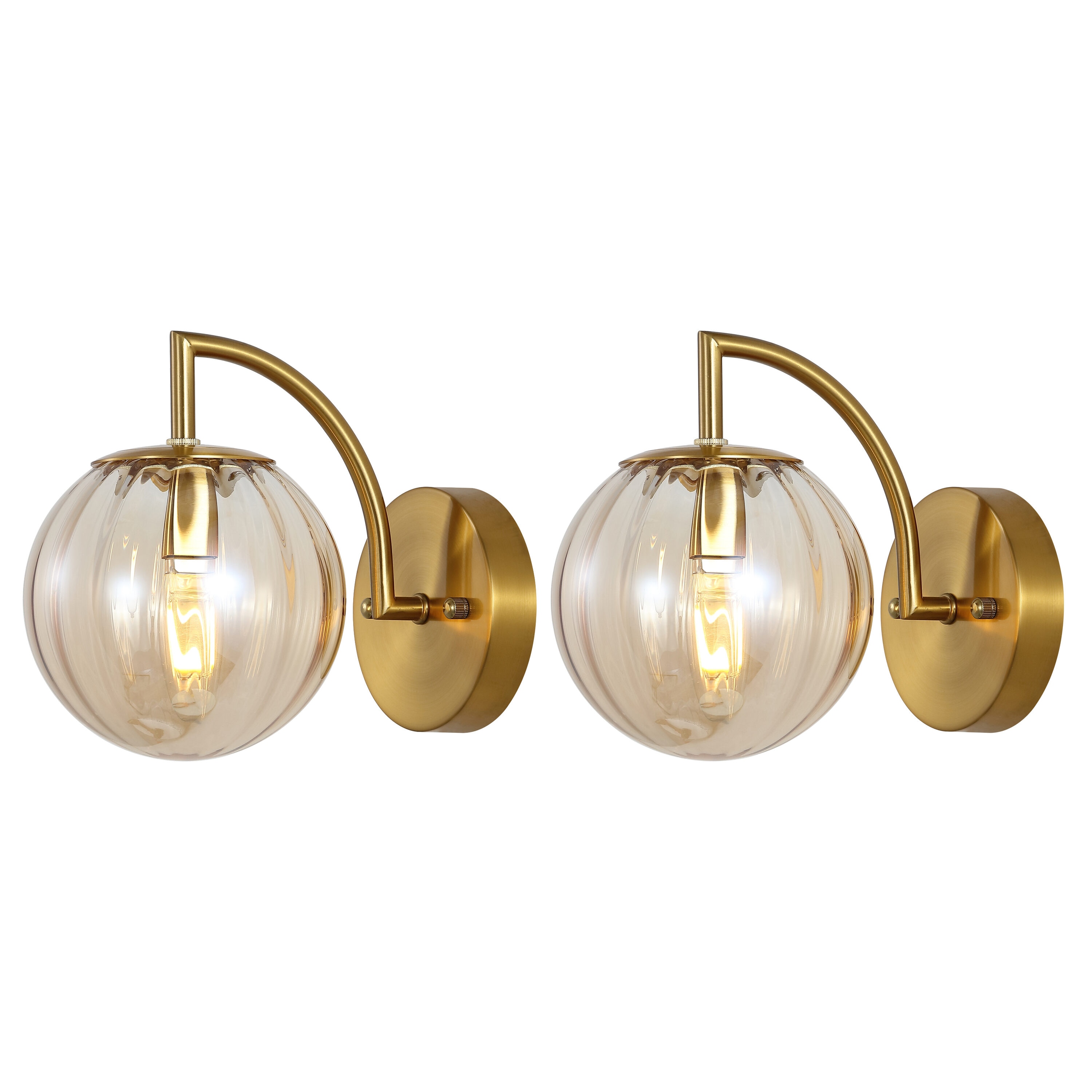 Safavieh SCN4088B-SET2 6-in W x 8-in H Metal Sconce Abstract Wall accent