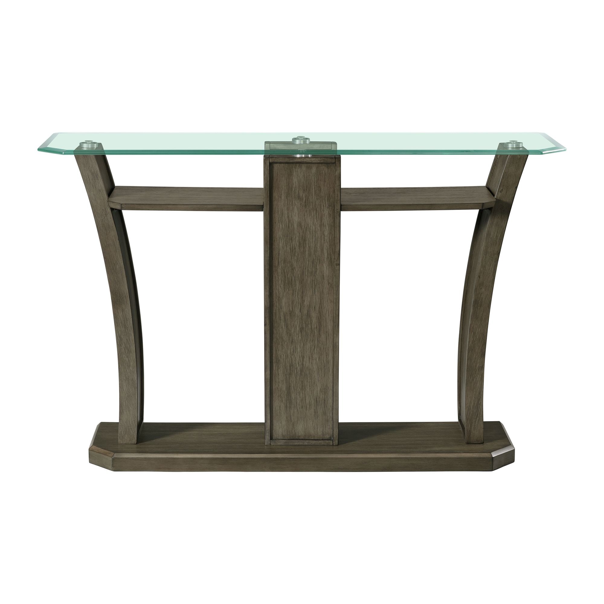 glass server table