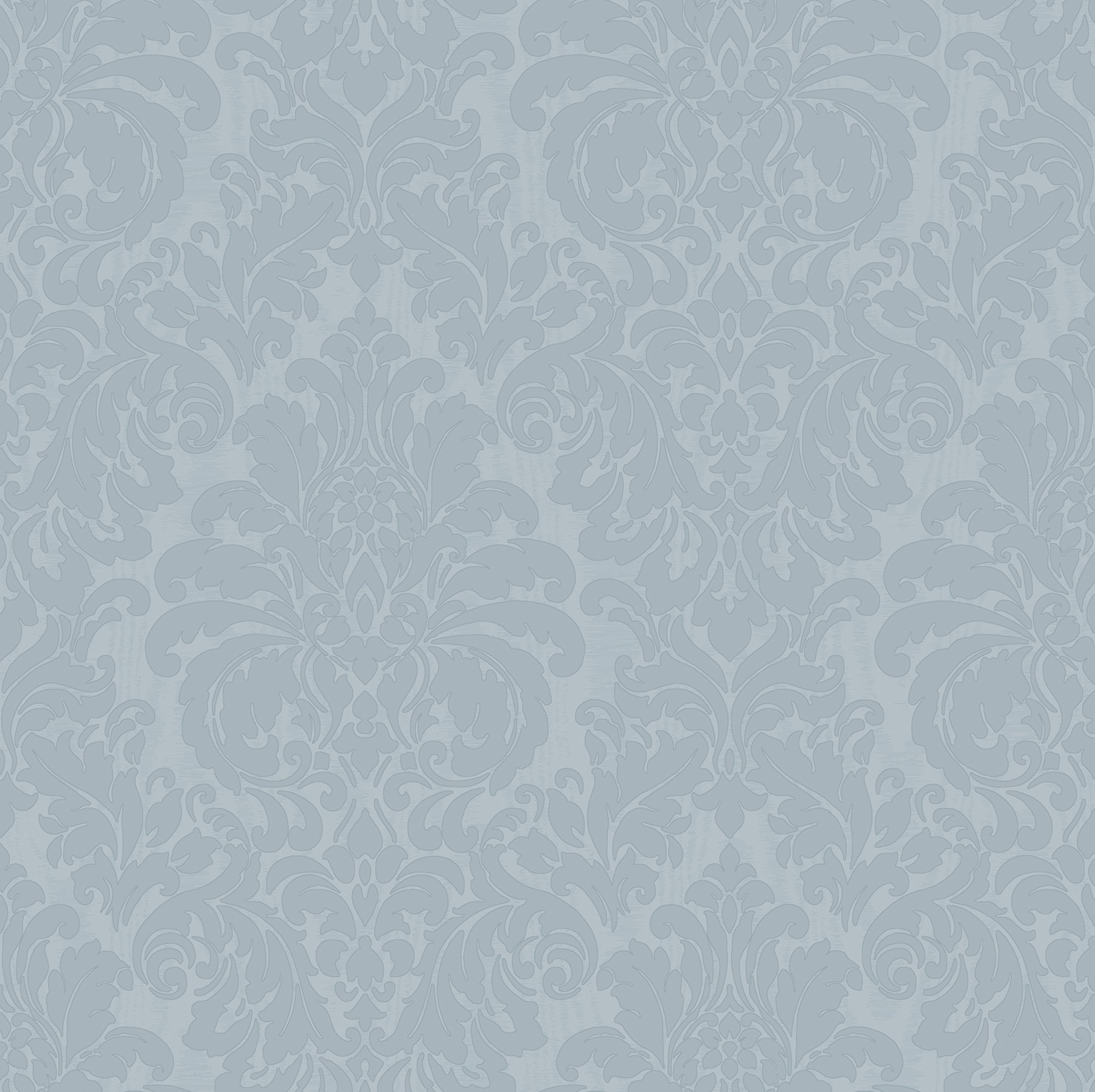 Sirpi 4058-24806 Italian Silk 57.5-Sq. Feet Blue Vinyl Textured Damask 3D Unpasted Wallpaper
