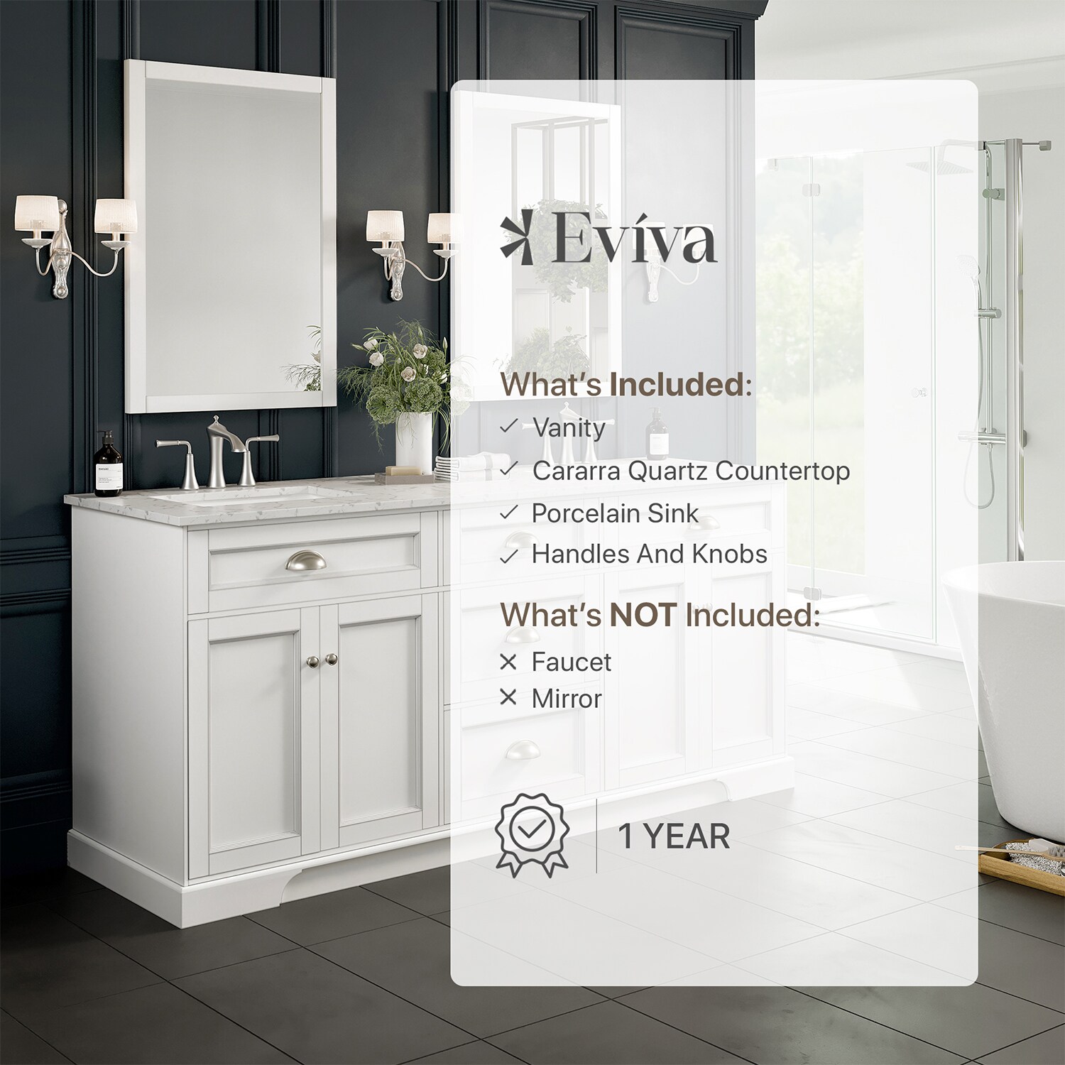 Eviva EVVN666-72WH Bath-Vanity-Combo - View #7