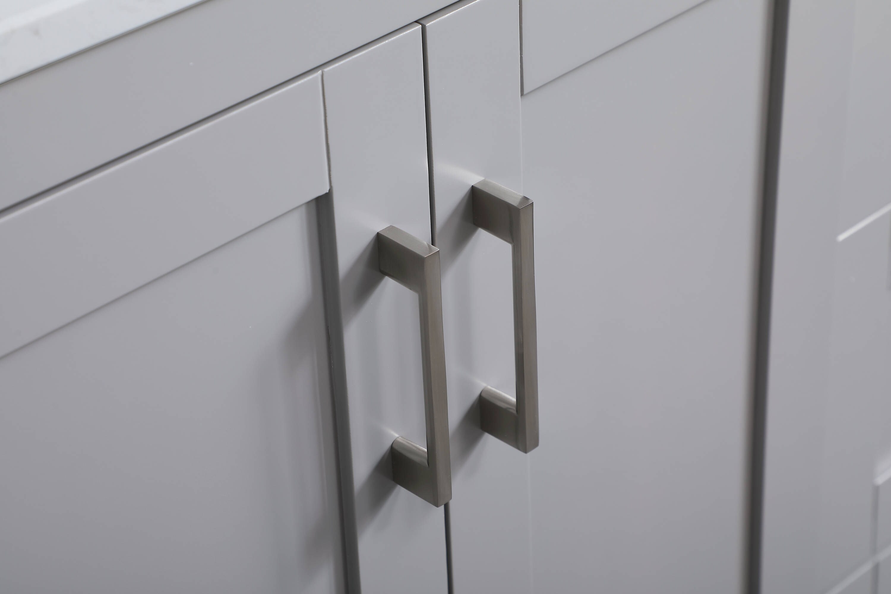 Gray 36" Single Bathroom Vanity with Quartz Top