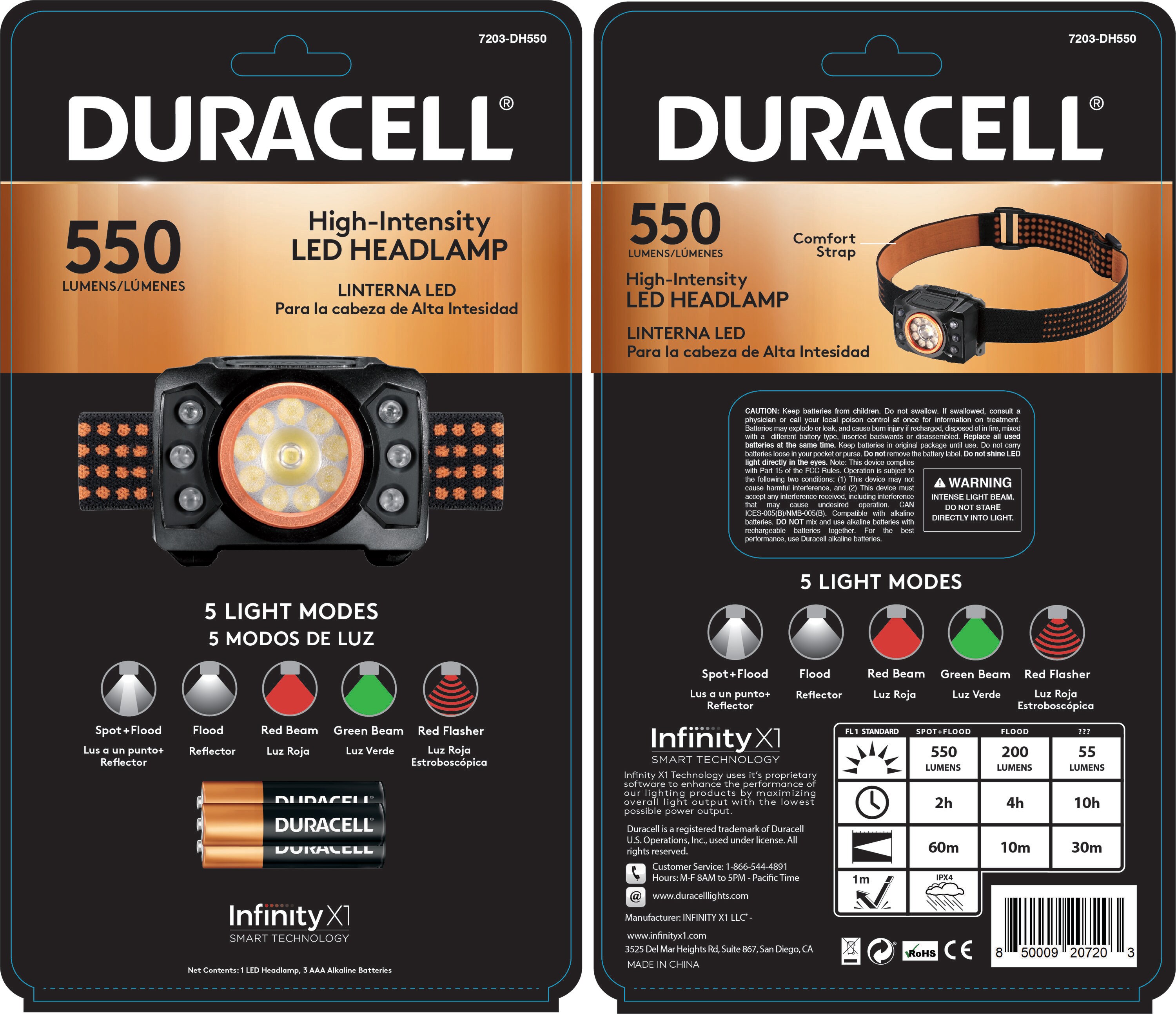 500 Lumen Floating LED Lantern - Duracell Lights