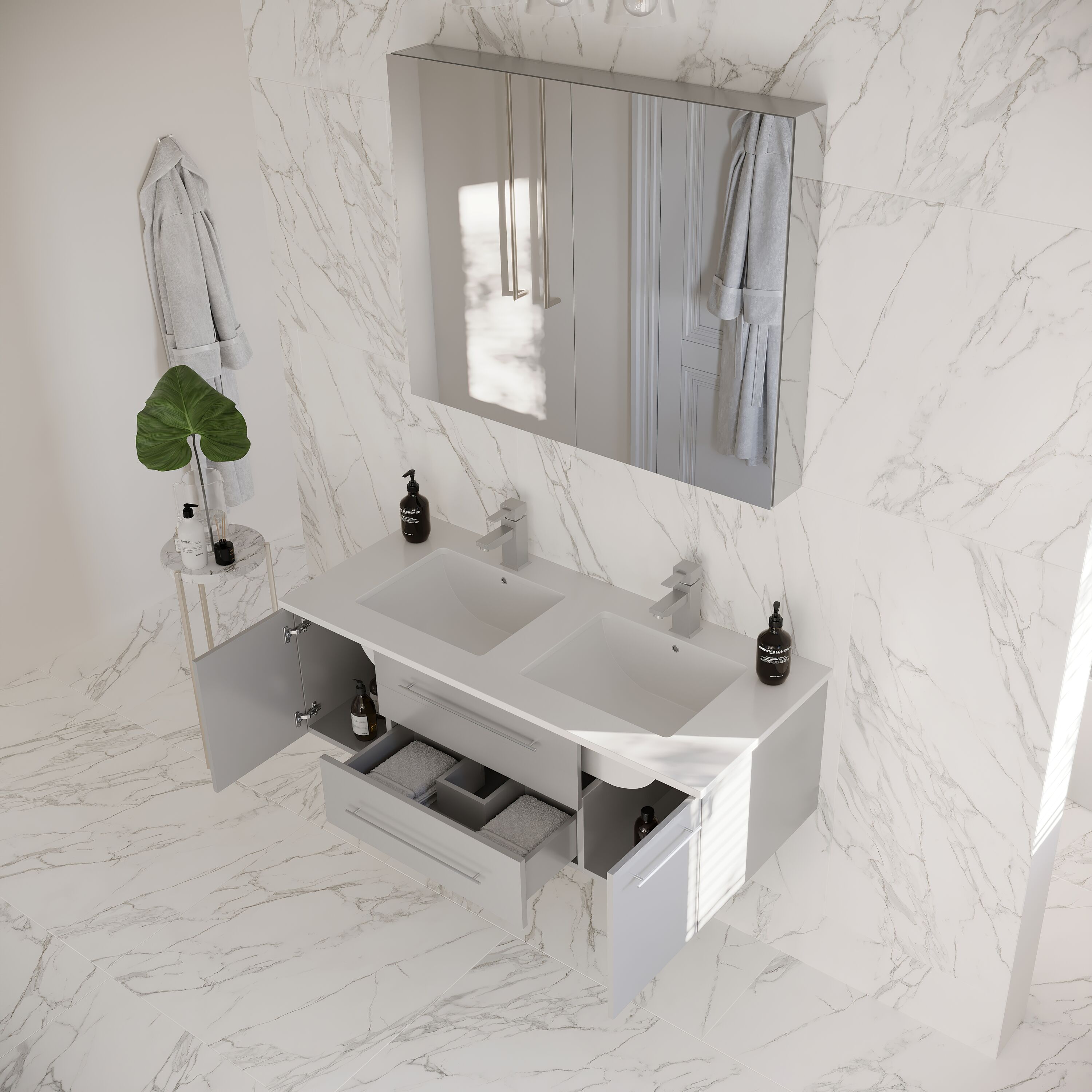 Fresca FVN6148GR-UNS-D Bath-Vanity-Combo - View #3