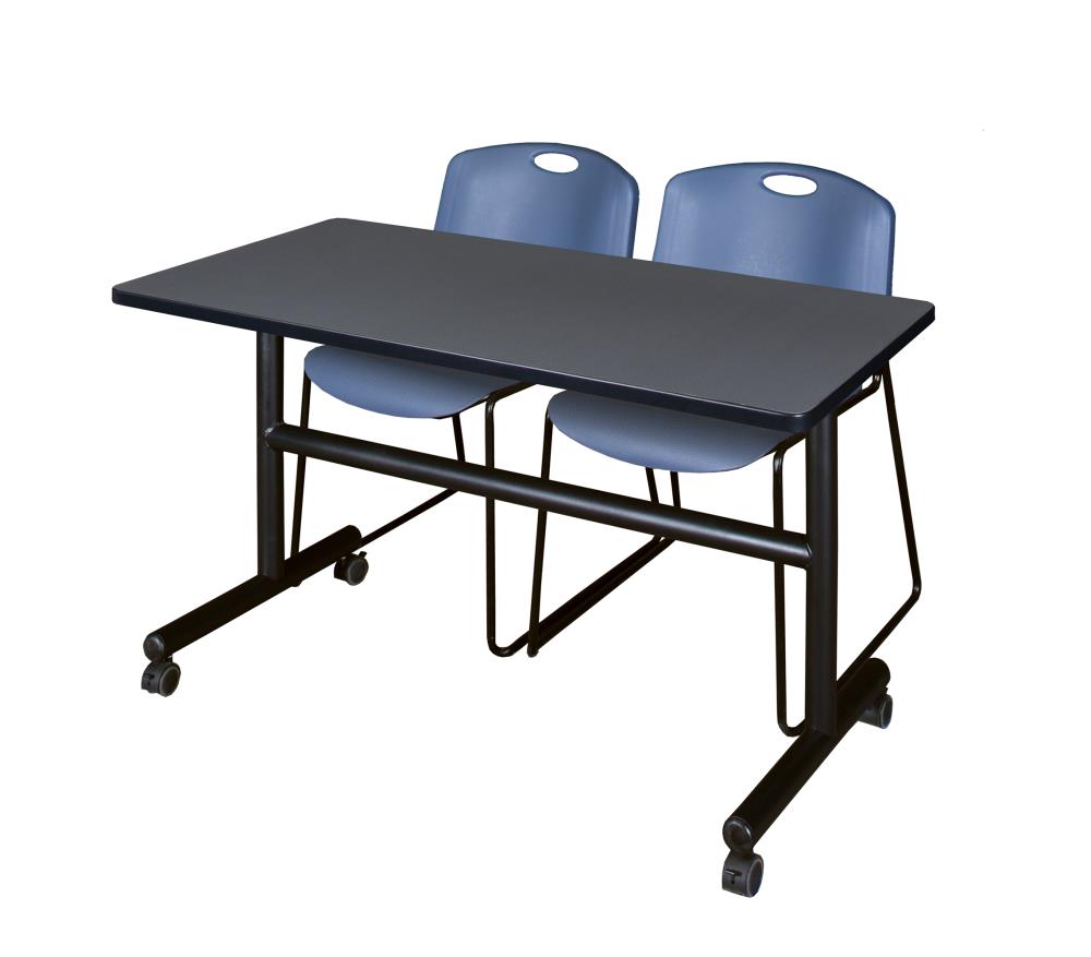 Regency MKFT4824GY44BE Training Gray 4-Person Training Table (48-in W x 29-in H)