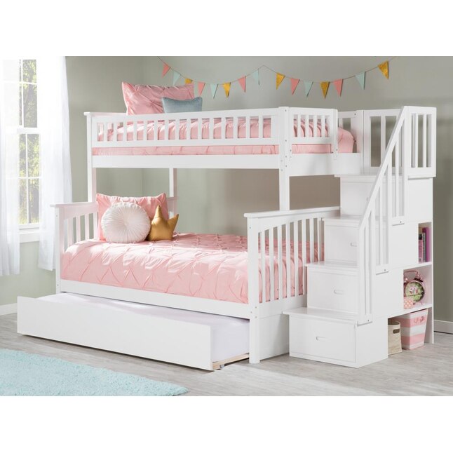 Columbia Staircase Bunk Bed Twin, Full Size Twin Loft Bed