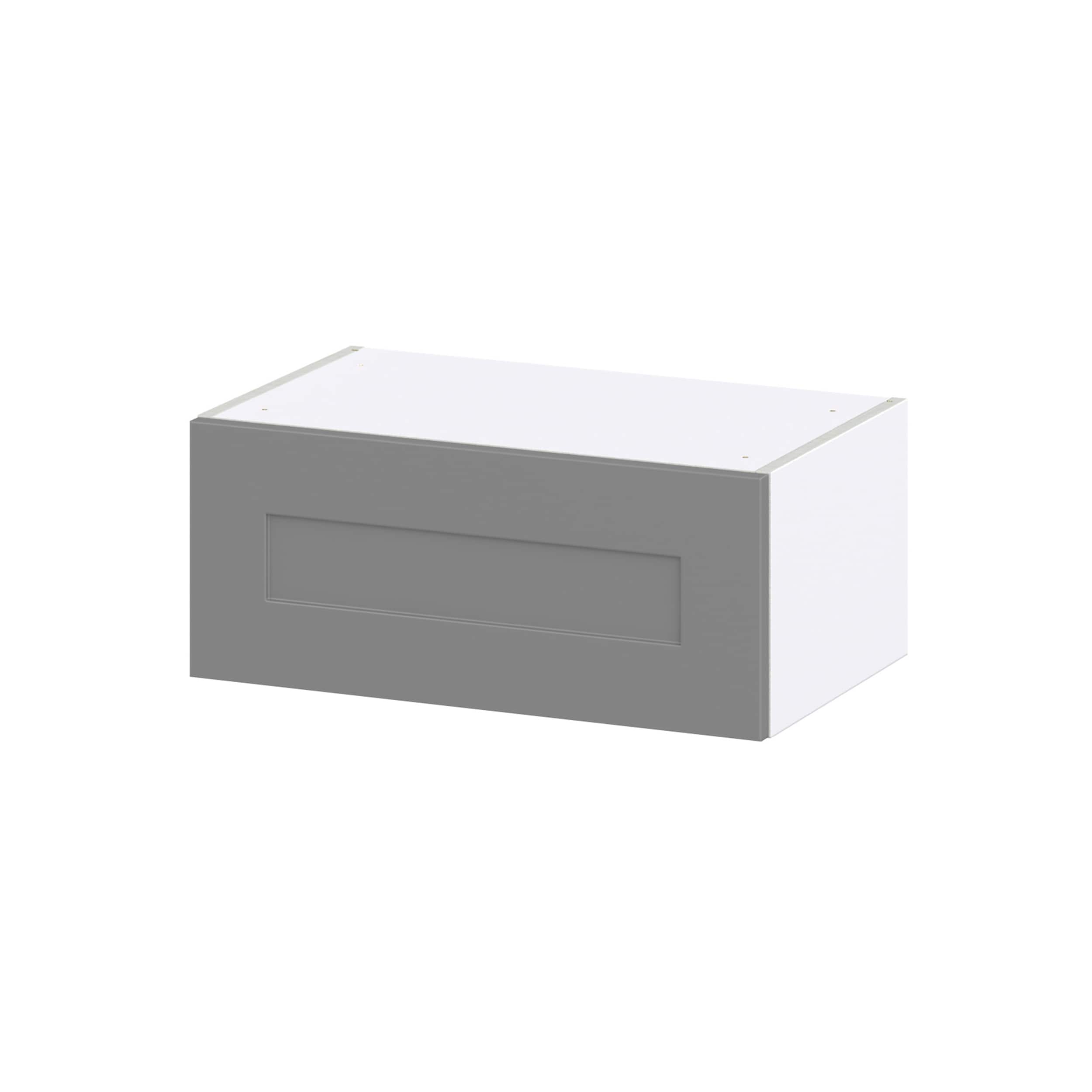 Hugo&Borg DSWLU2410-BM Beaumont 24-in W x 10-in H x 14-in D Slate Gray Wall Fully assembled Cabinet (Recessed Panel Shaker)