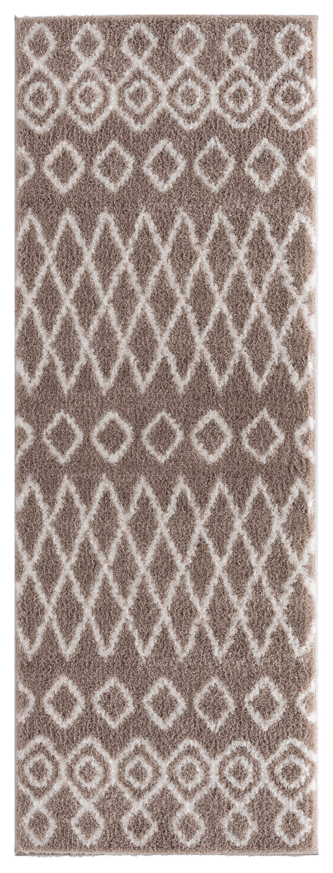 United Weavers Of America 1840 20126 28E Tranquility 3 x 8 (ft) Polyester Beige Rectangular Indoor Geometric Area rug