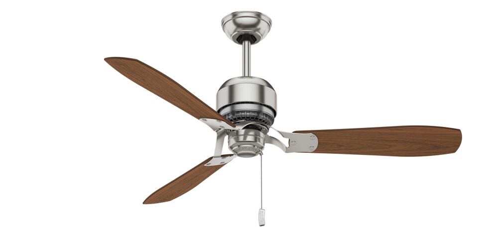Brushed Nickel Indoor Ceiling Fan, Tribeca Ceiling Fan With Light