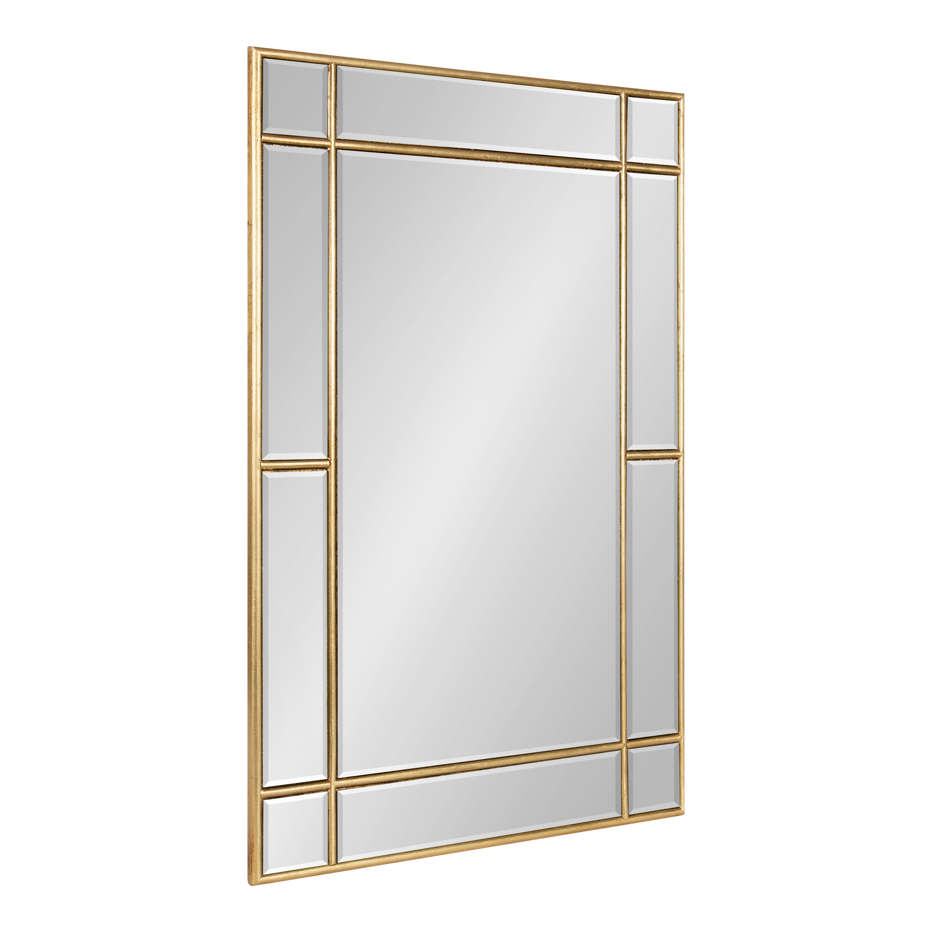 Kate and Laurel 220526 Westgate 20.0-Inches W x 30.0-Inches H Rectangle Gold Framed Wall Mirror