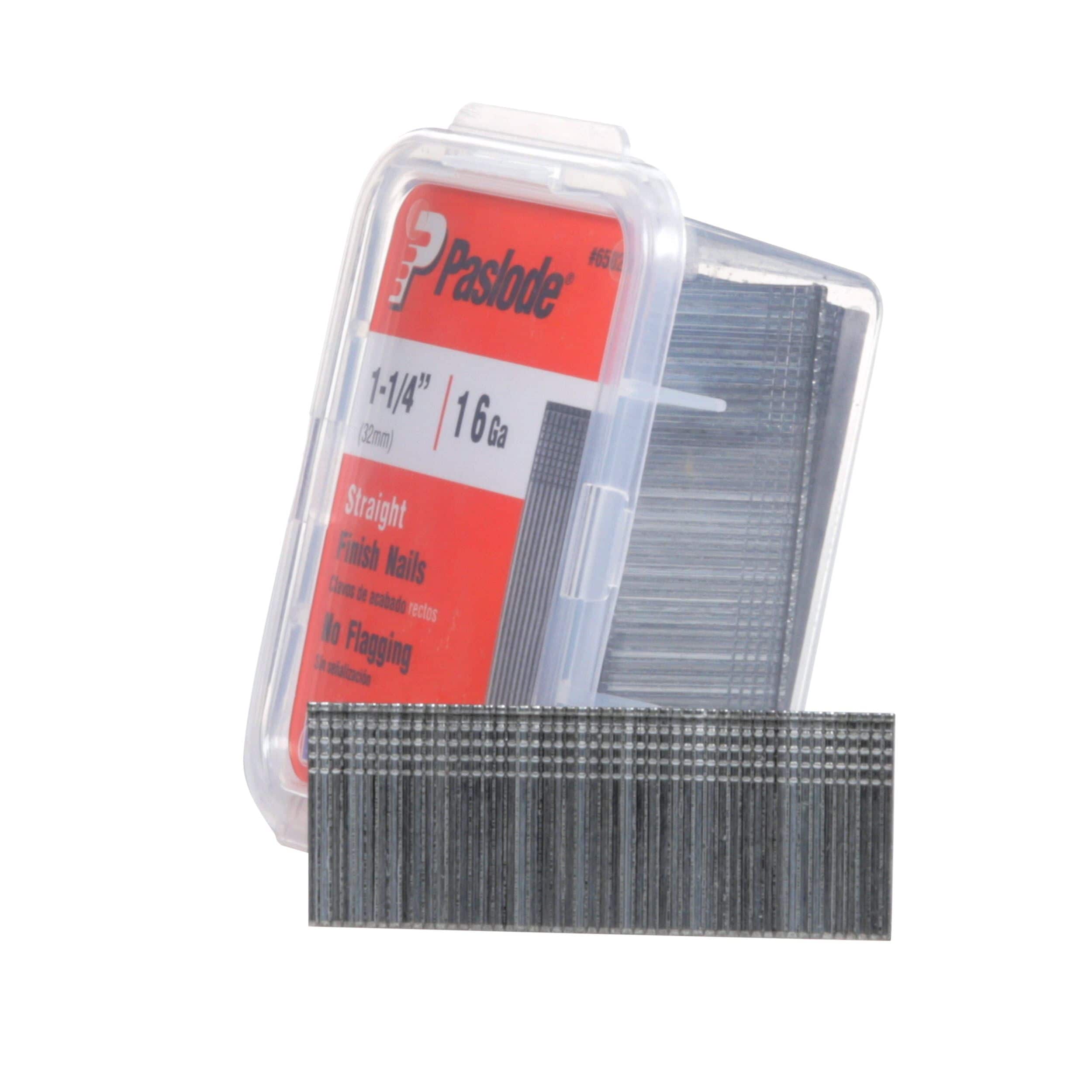PASLODE 1-1/4" STRAIGHT FINISH NAILS 404057 18 GAUGE 5,000/BX NEW