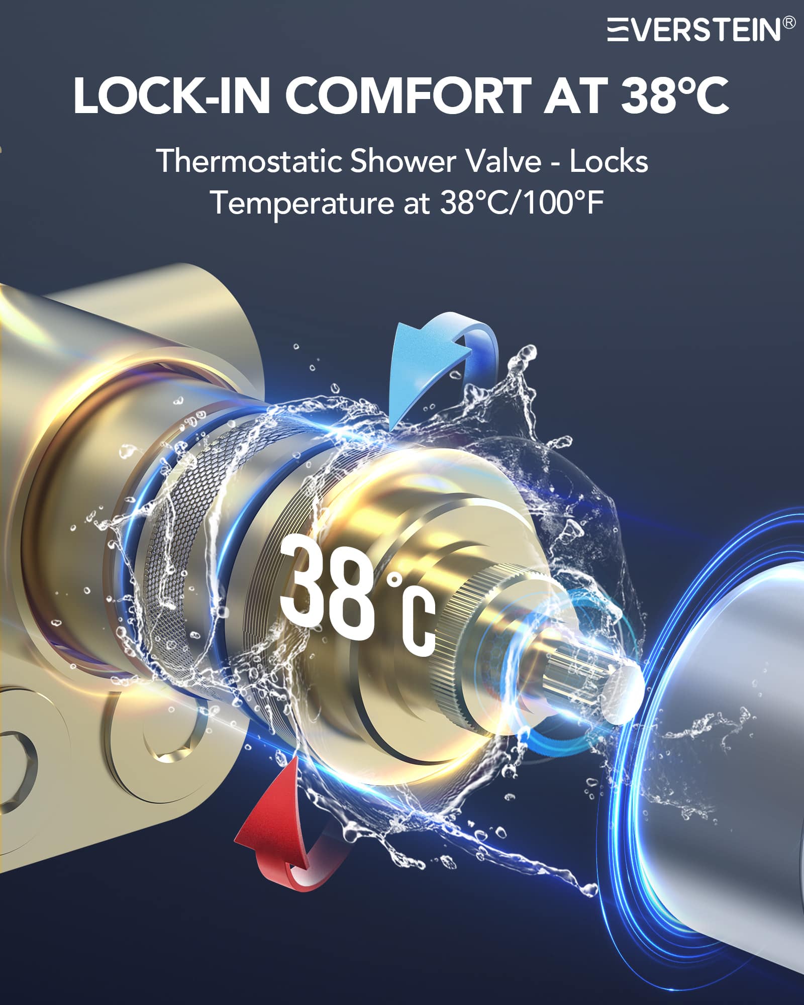 EVERSTEIN SFS-1027-NK16 Tub-Shower-Faucets - View #9