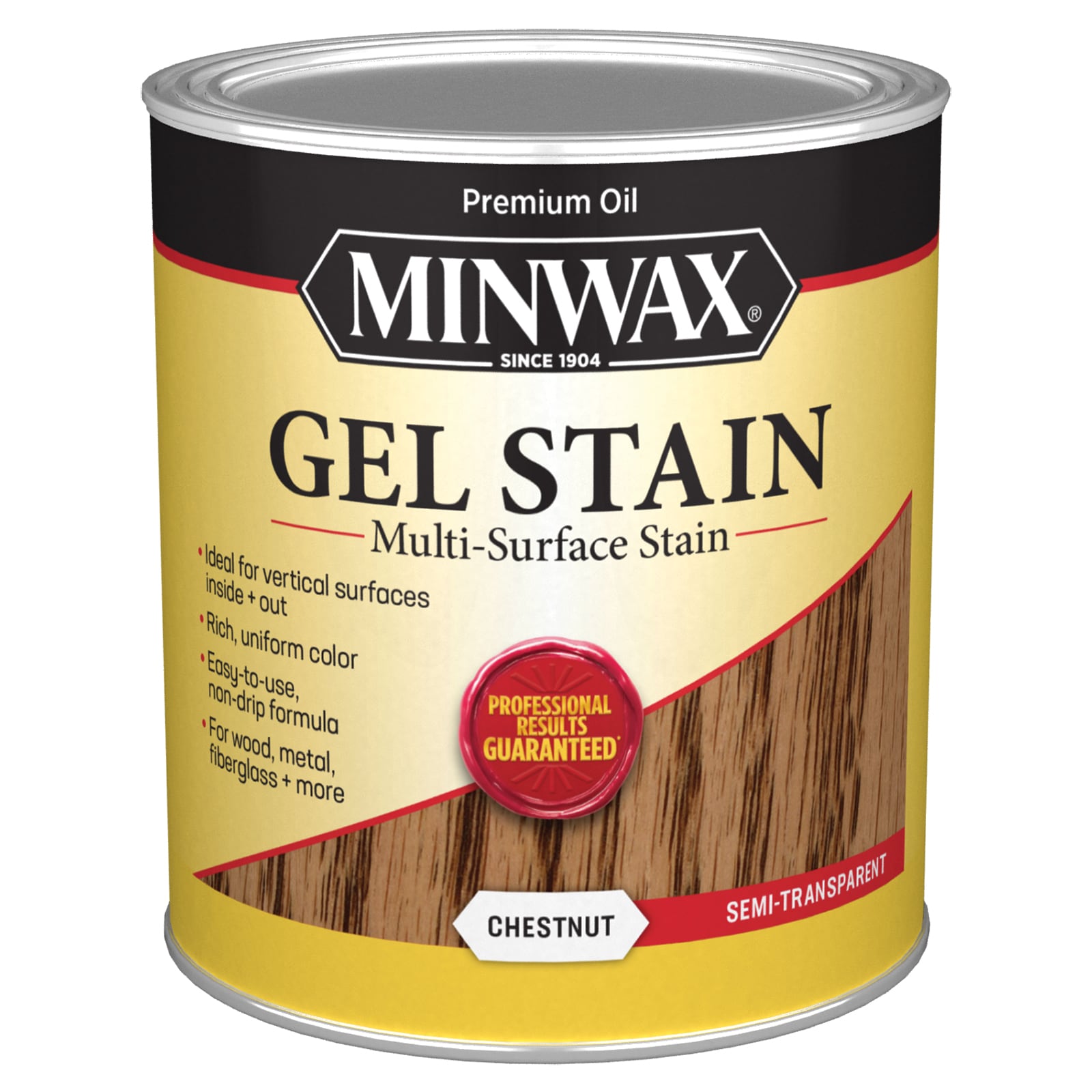 Minwax Gel Stain Semi-Transparent Chestnut Oil-Based Gel Stain 8