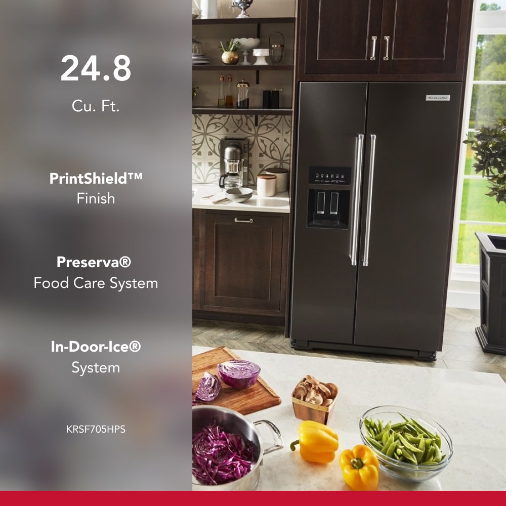 KitchenAid KRSF705HBS Side-By-Side - View #5
