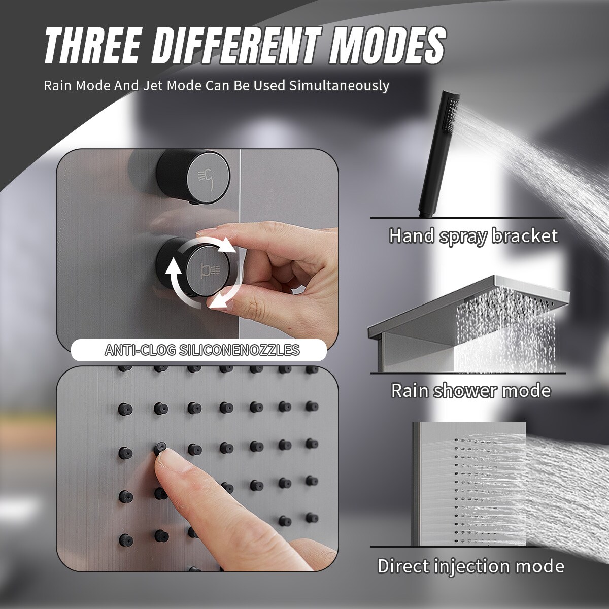 BWE C-YTP11-N Showerhead-Bar-Panels - View #3