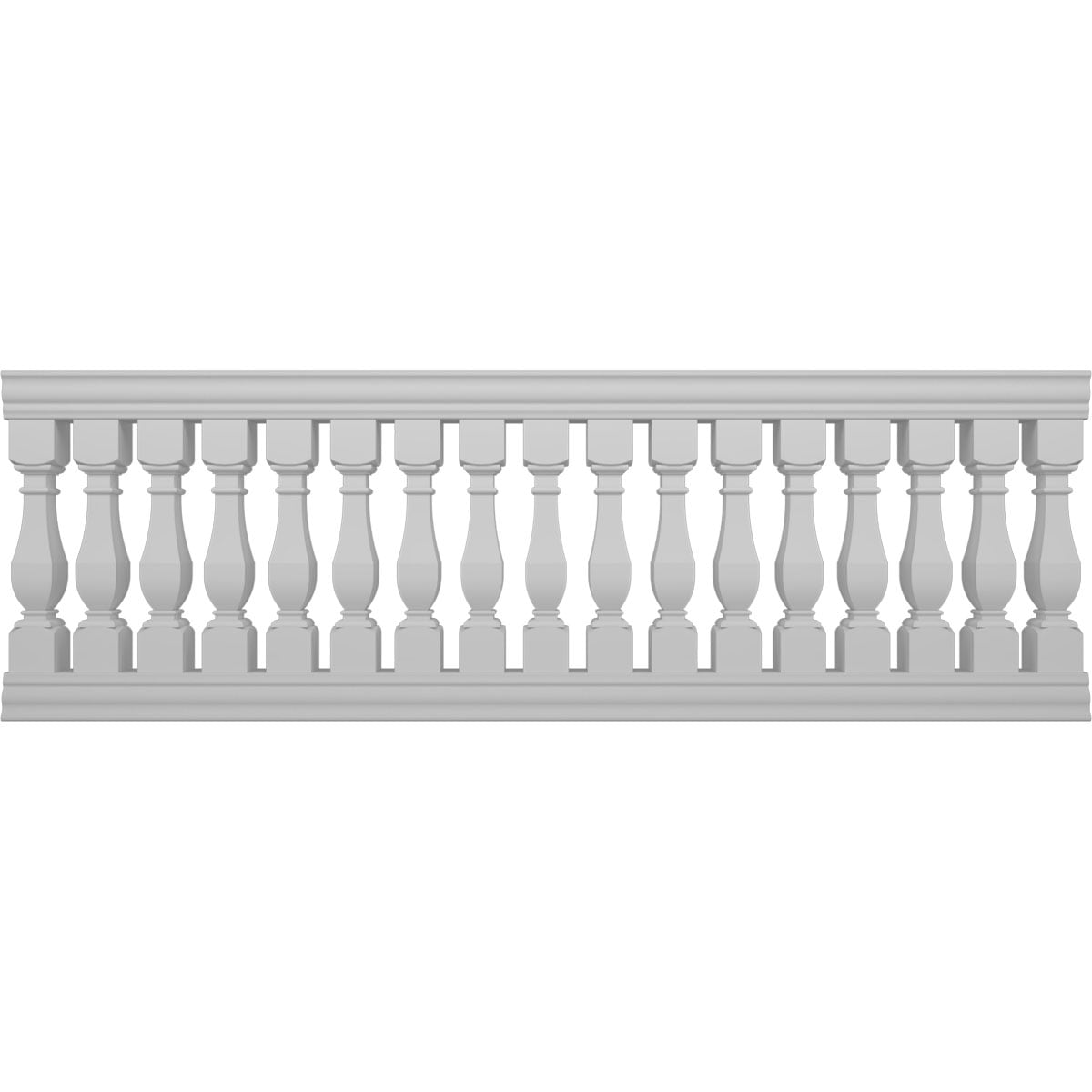 Ekena Millwork BALK42X120ACA FiberThane 10-Feet x 42-Inches Arcadian Fiberglass Deck Rail Kit