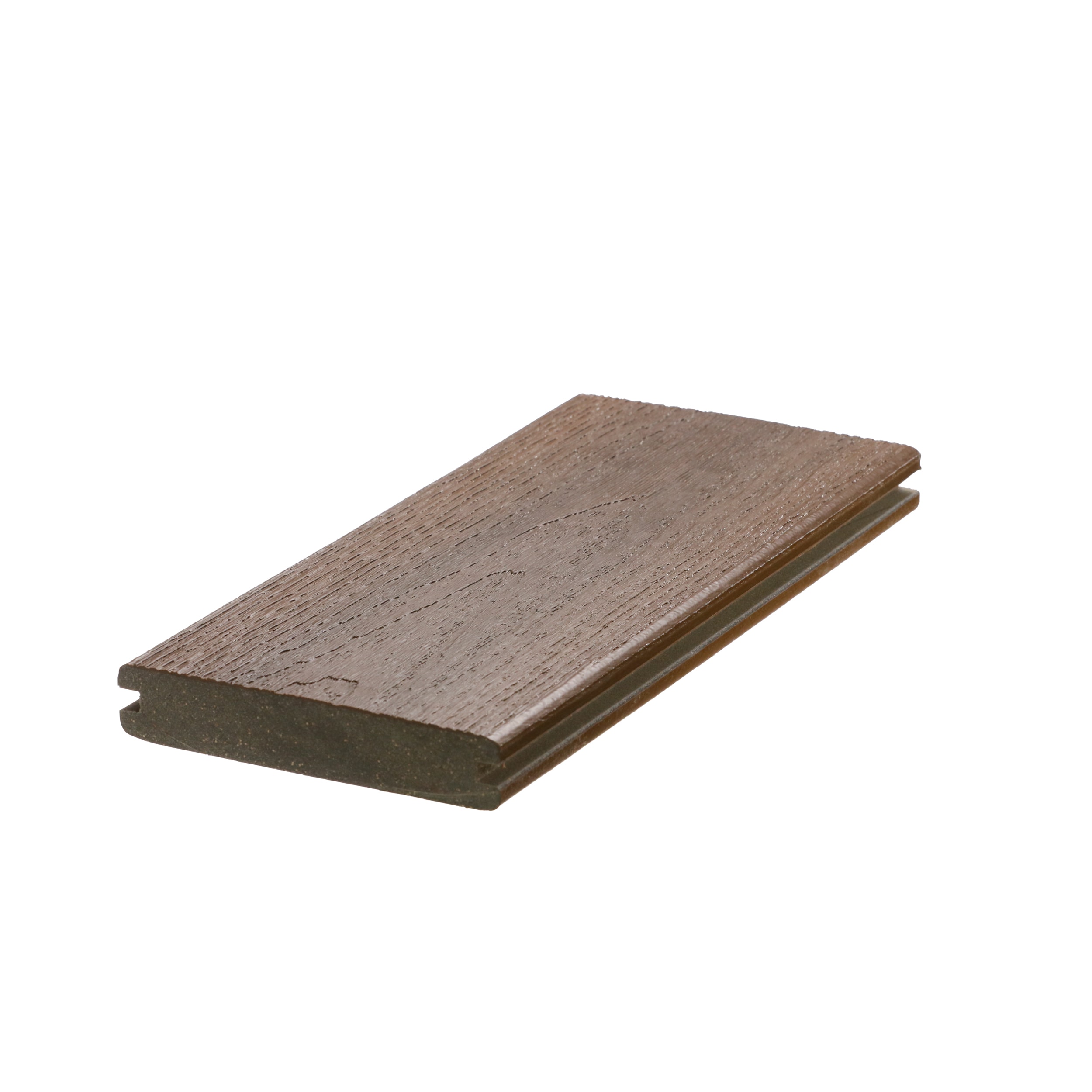DuxxBak Composite Decking DX-O-192DM-G Optima Dekk 1-in x 6-in x 16-ft Dark Mahogany Grooved Composite Deck board