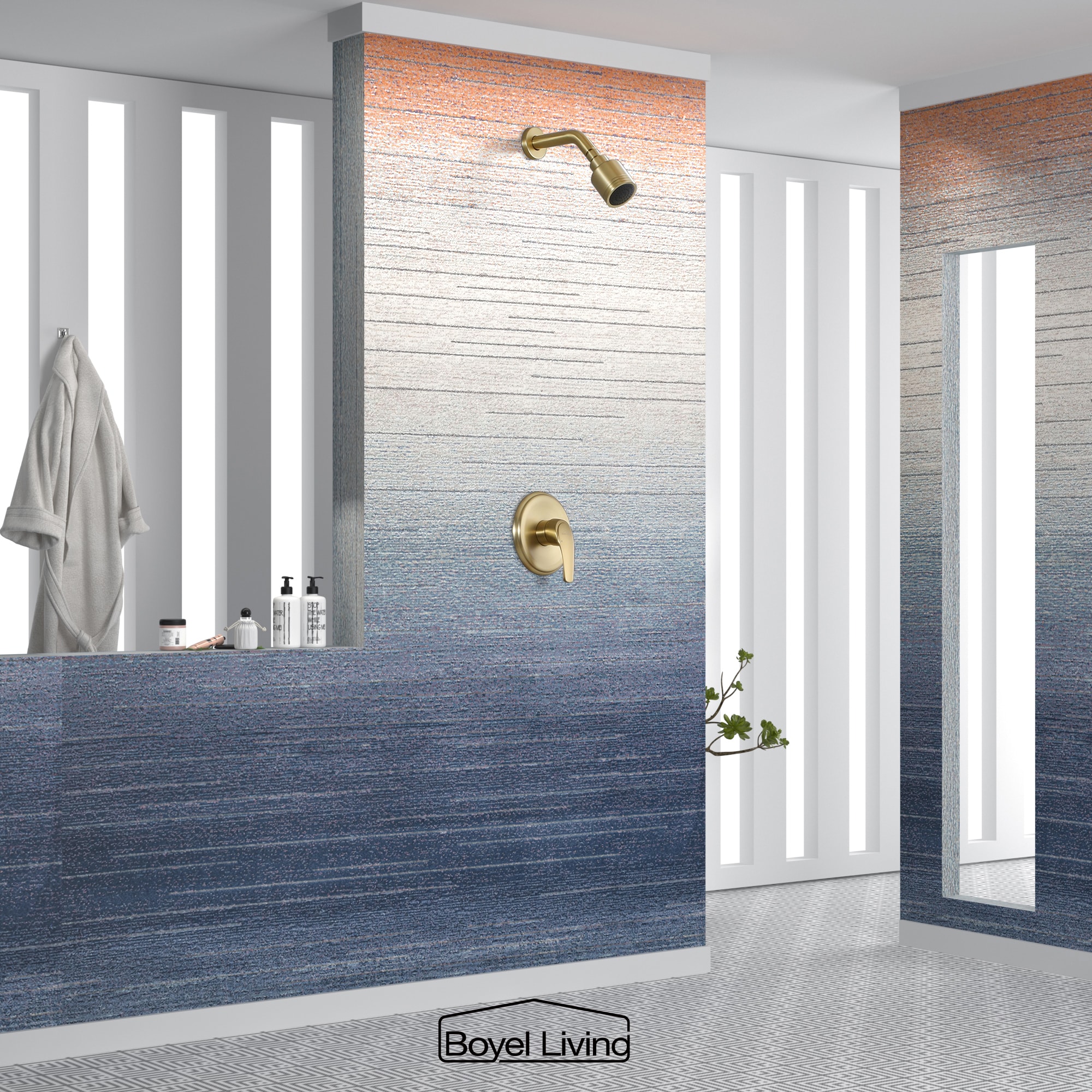 Clihome SMD-88010BG Showerhead-Bar-Panels - View #3