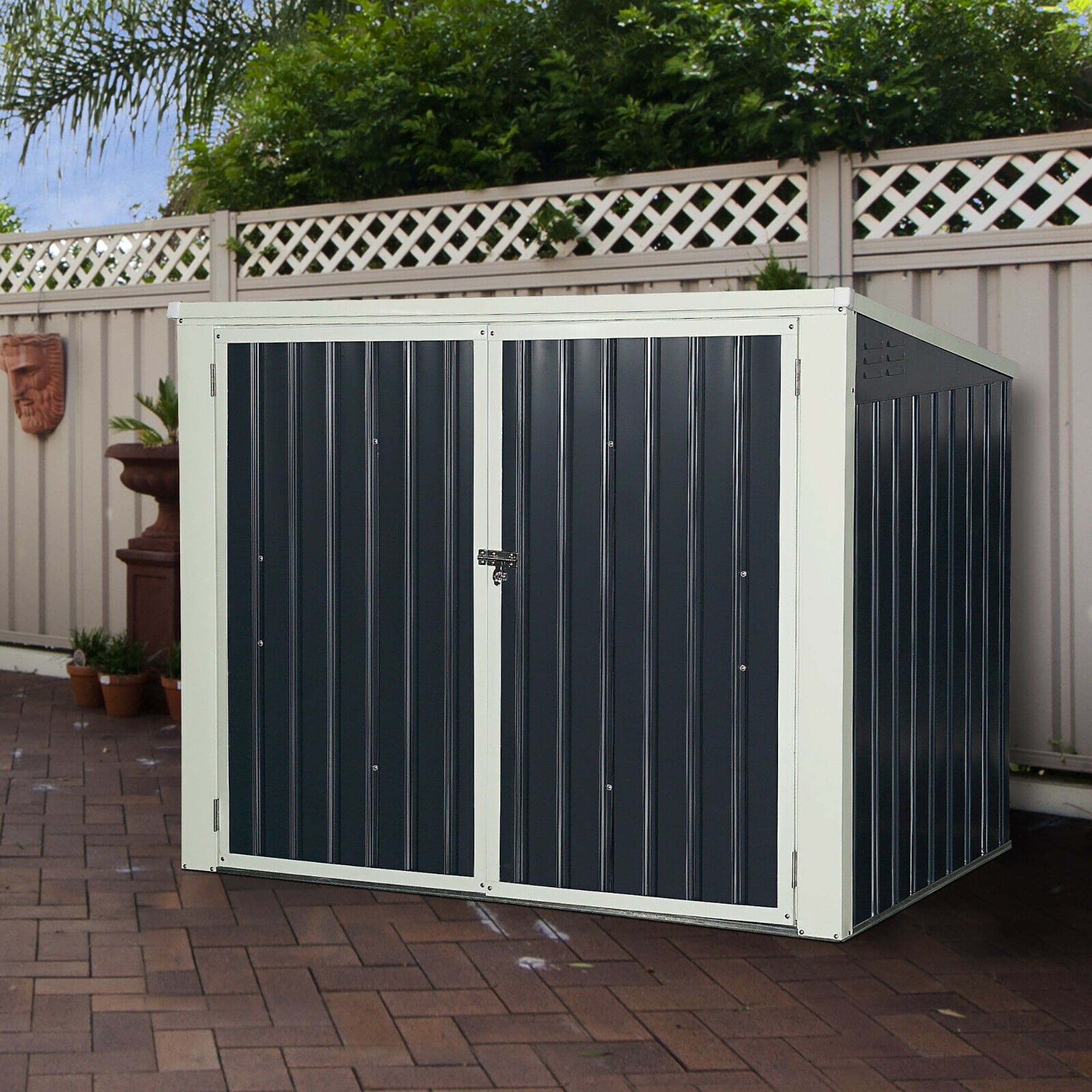 Costway GT3420+ Metal-Storage-Buildings-Sheds - View #5