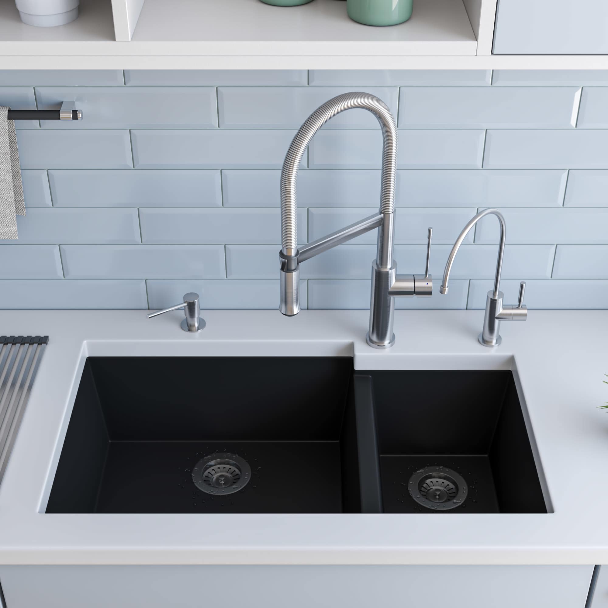 ALFI AB3319UM-BLA Kitchen-Sinks - View #3