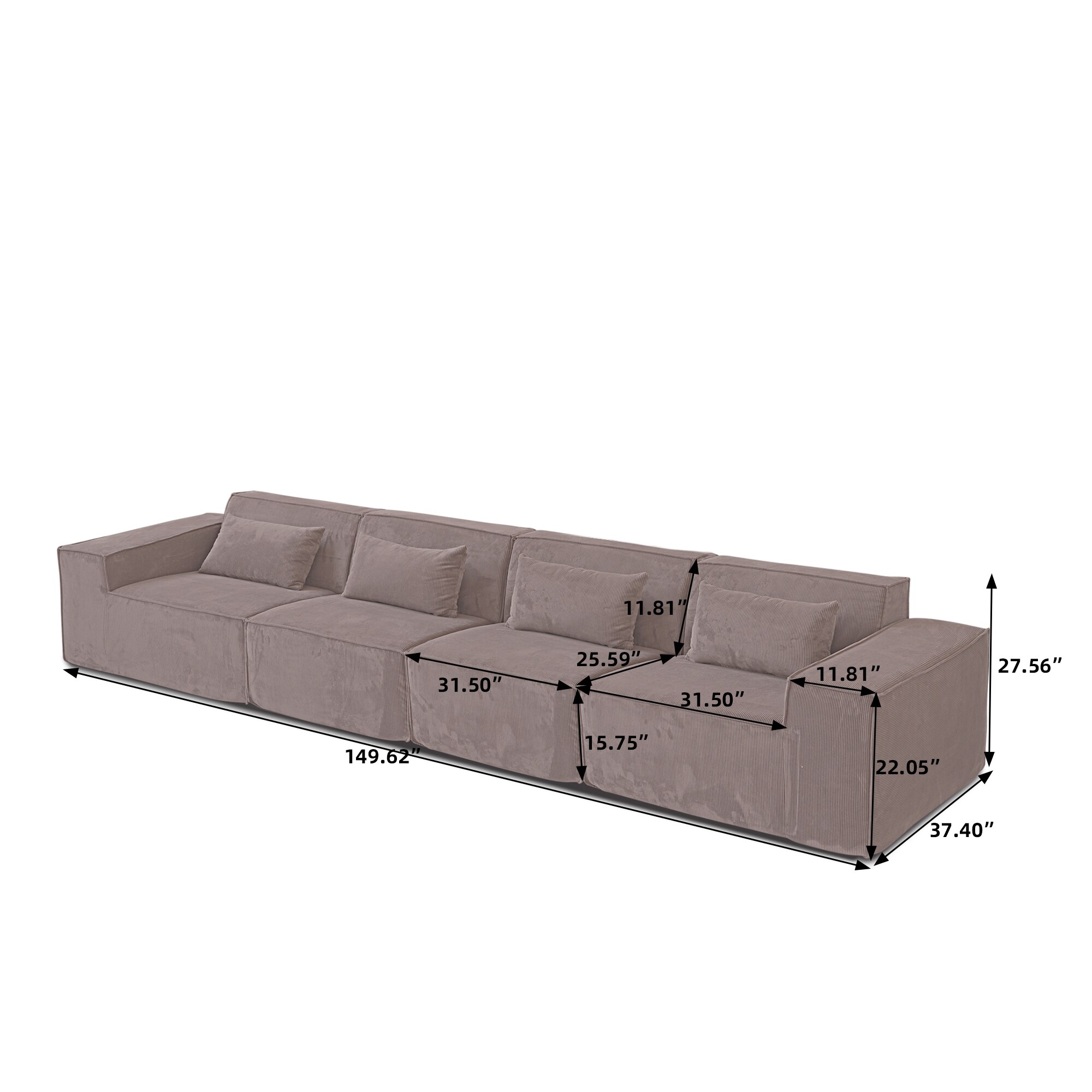 BuotiqHom DH-SF4-130BR Sofas-Loveseats - View #3
