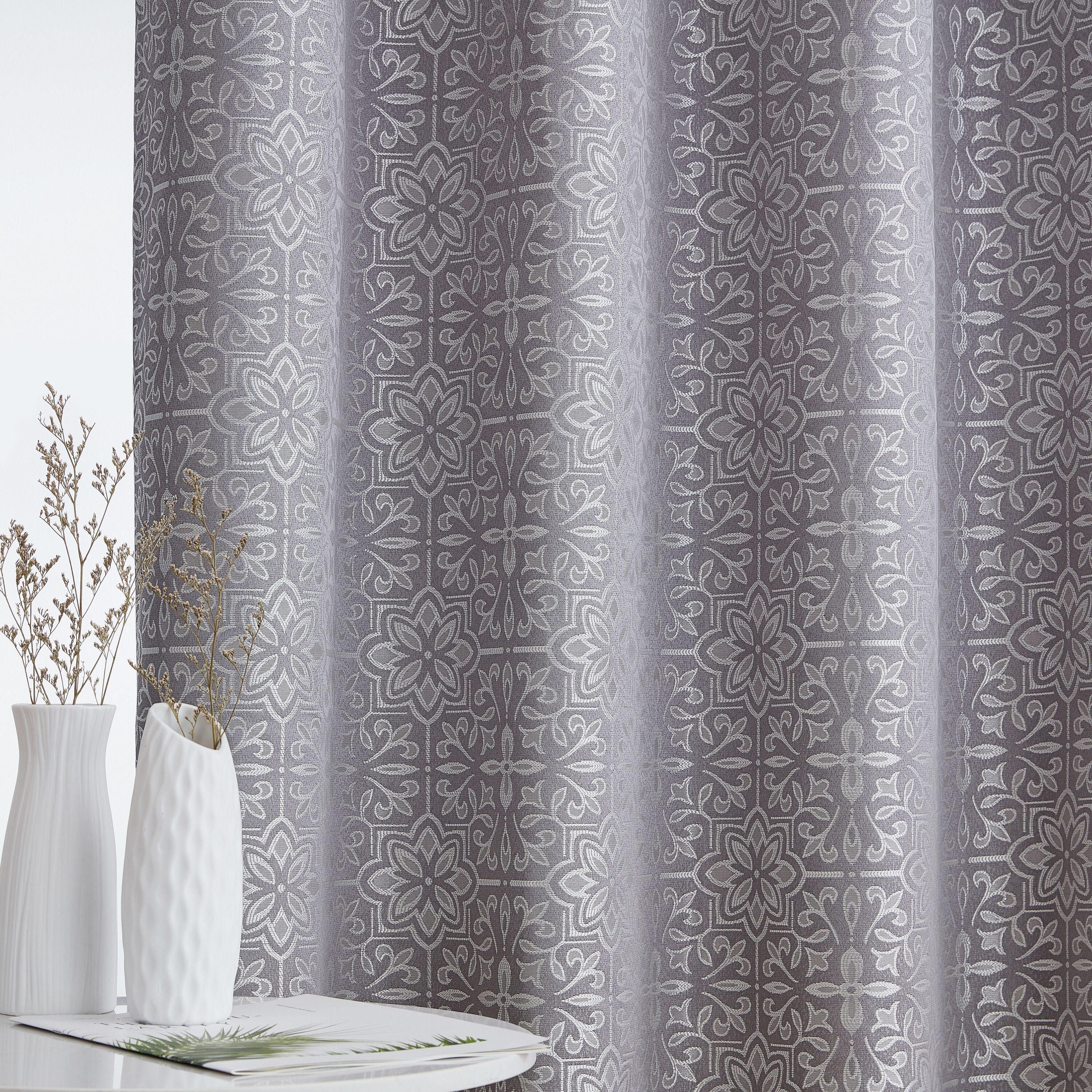 HLC.me MIA-BLKT-GRY63 curtains - View #3