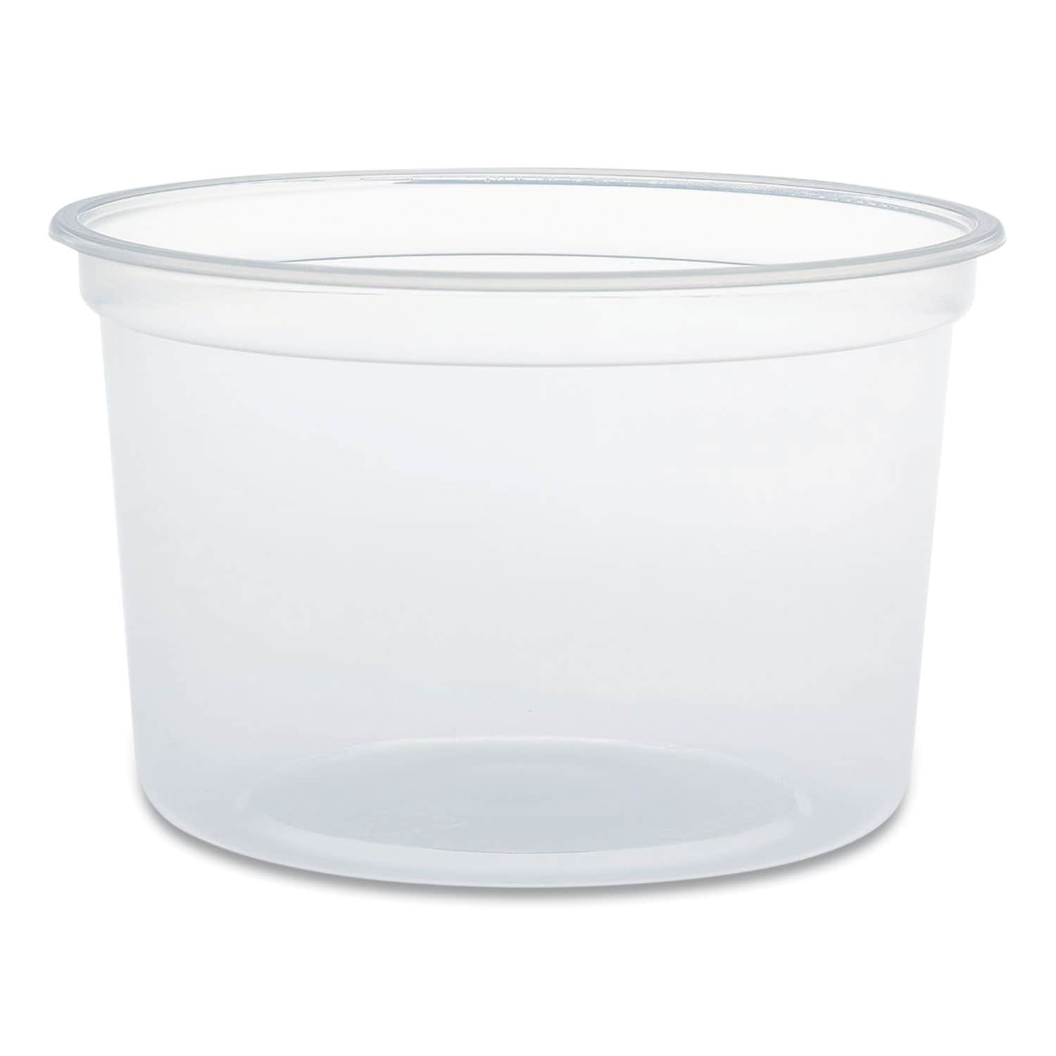 Dart ESNDCCMN160100 MicroGourmet Food Container 16 oz Translucent Plastic 50 per Pack 10 Packs per Carton