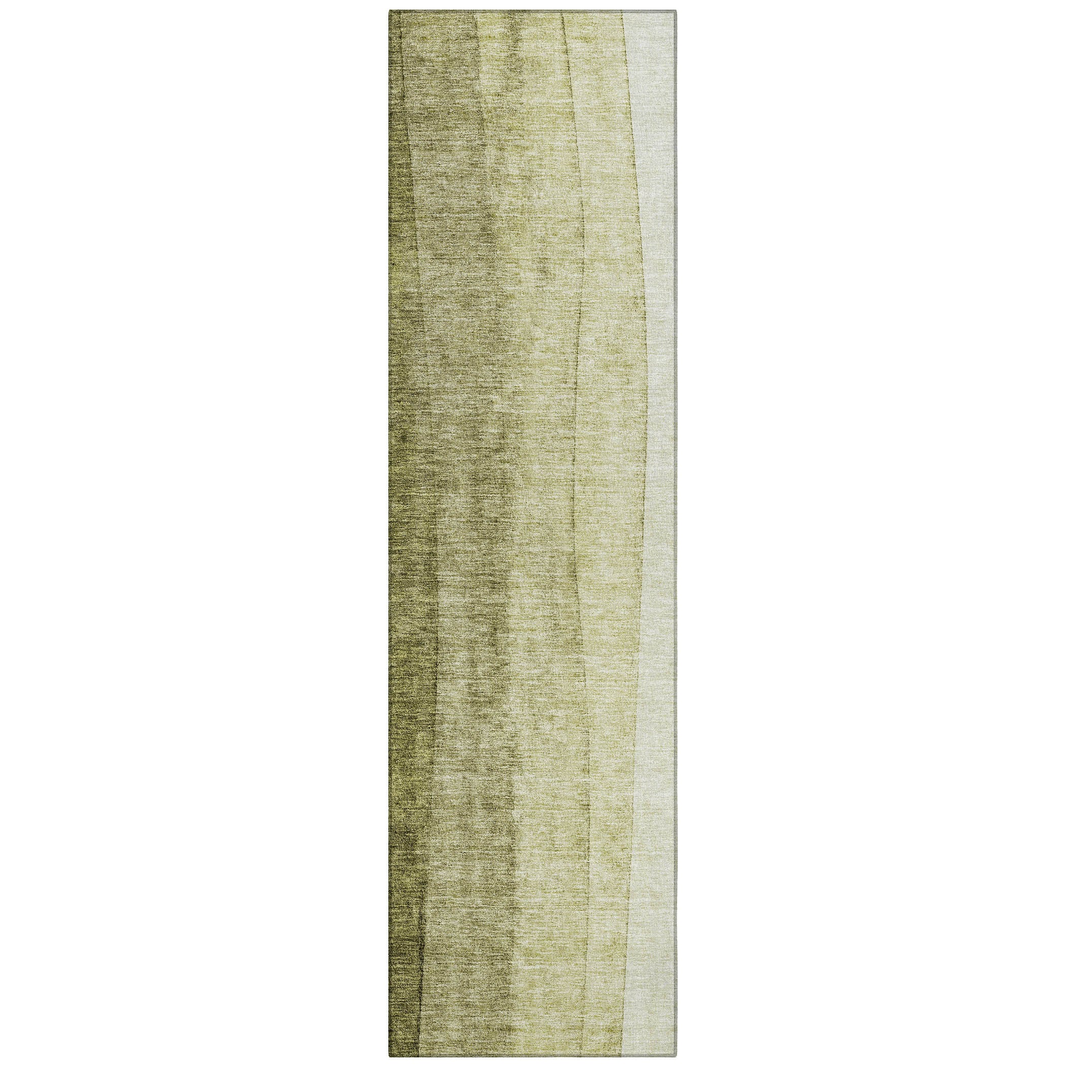 Addison Rugs ACN690OL2X8 Chantille ACN690OL 2 x 7 (ft) Polyester Olive Rectangular Indoor/Outdoor Geometric Machine washable Area rug