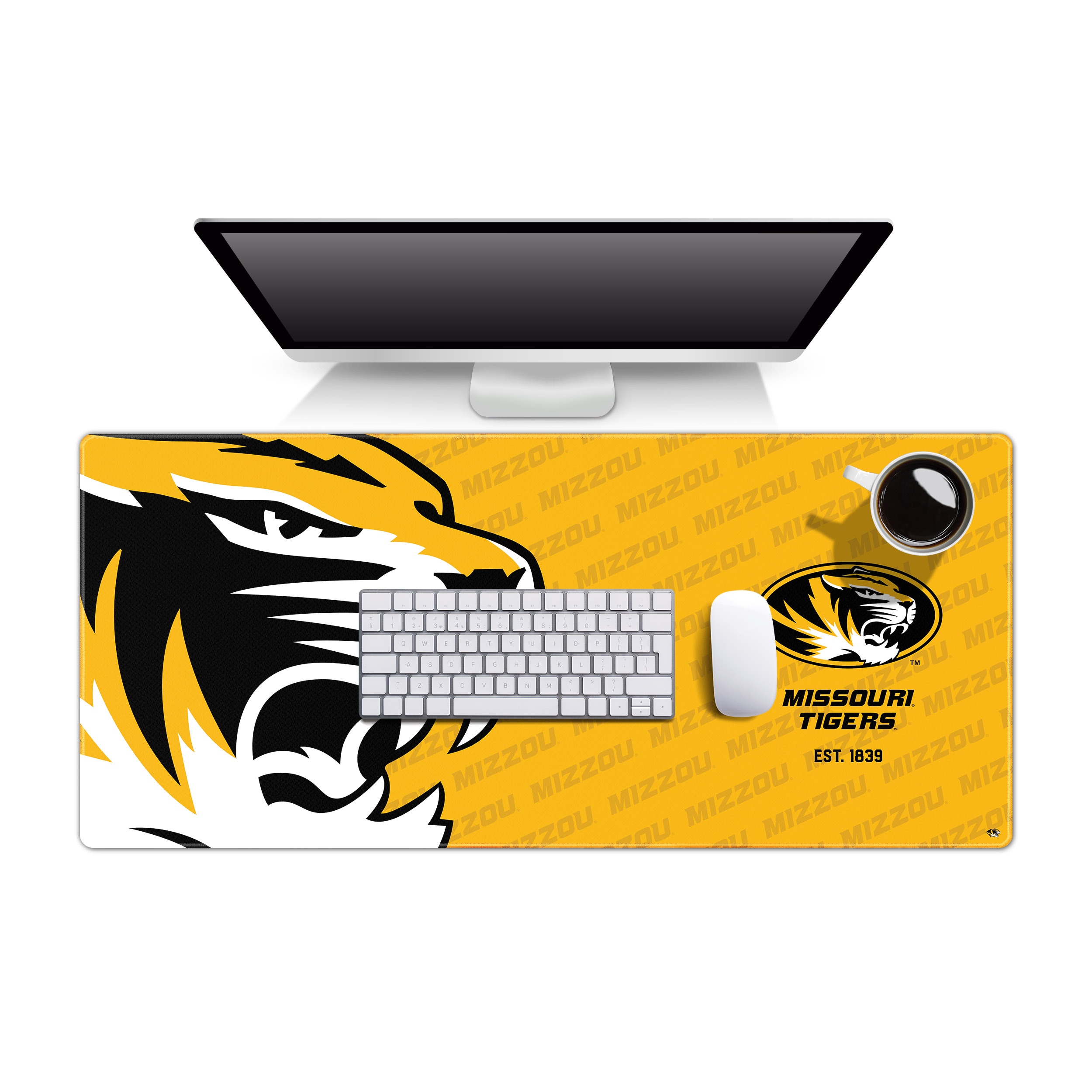 Sportula 1900461 Missouri Tigers 35.4" x 15.7" Polyester Desk Pad