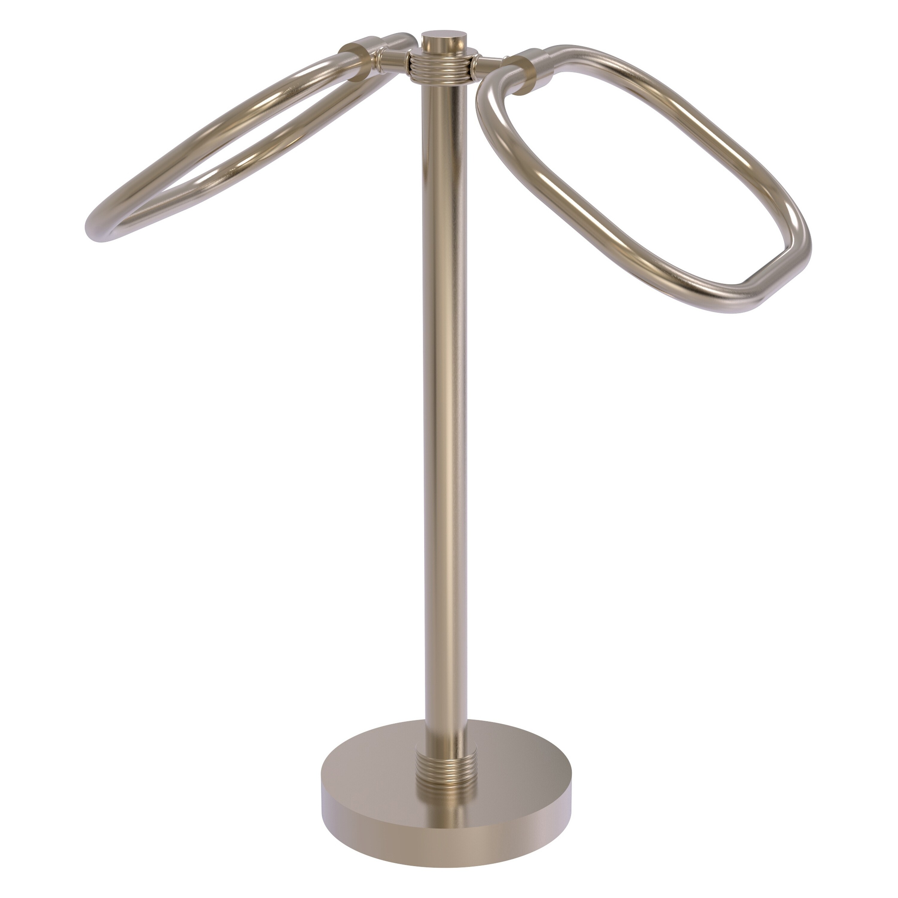 Allied Brass TB-20G-PEW Antique Pewter Freestanding countertop Double Towel Ring